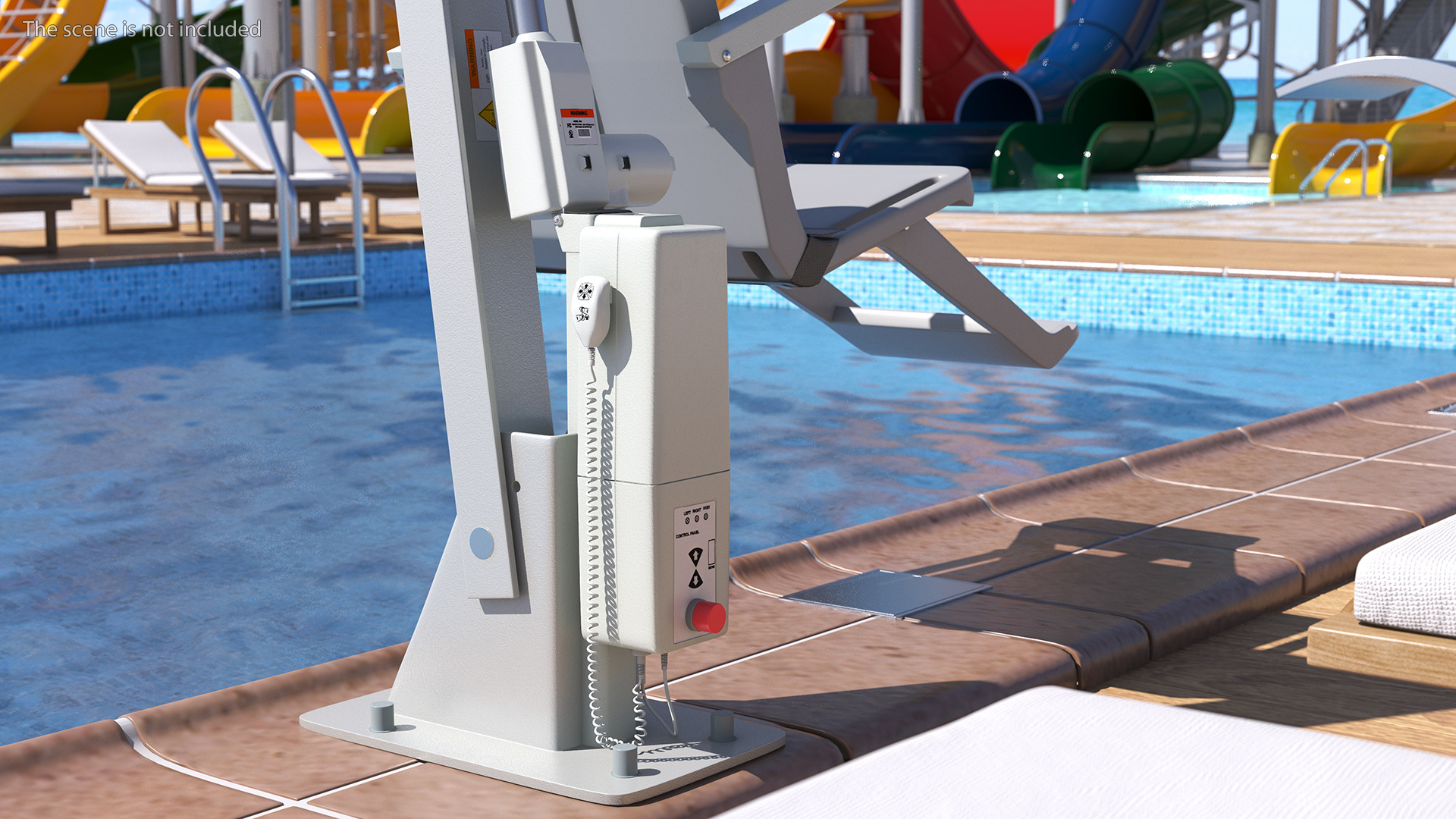 3D model Pool Lift Rigged for Maya