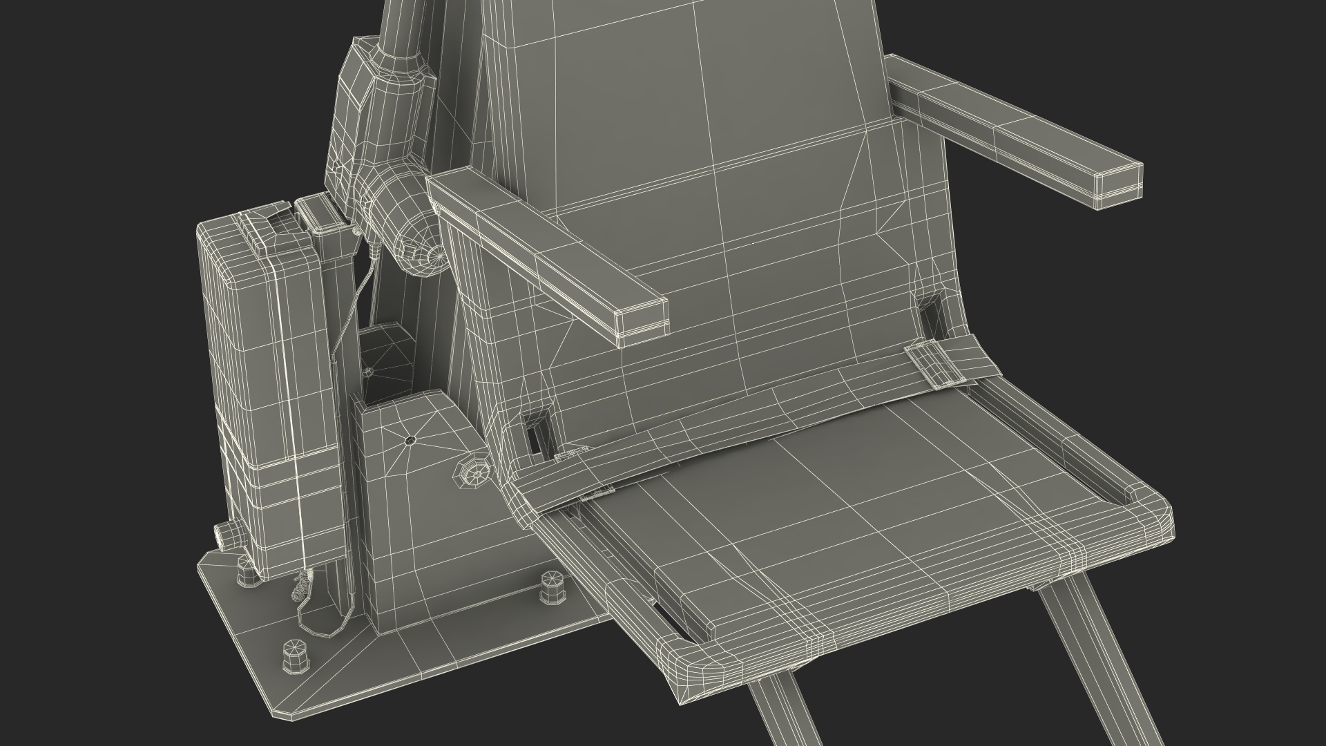 3D model Pool Lift Rigged for Maya
