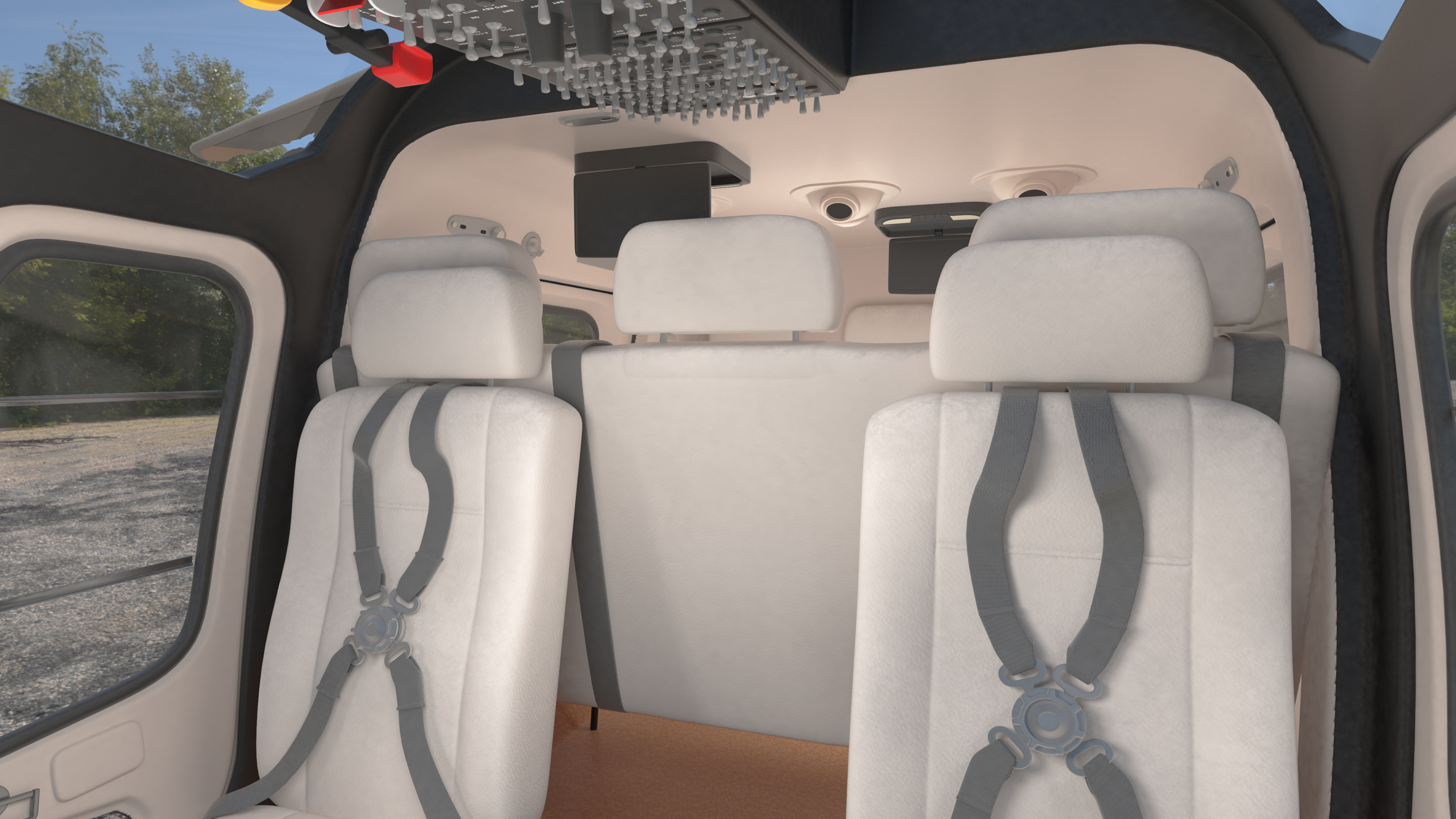 3D model Utility Helicopter Black Rigged for Maya