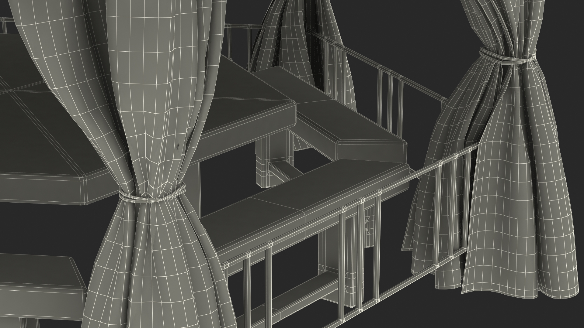 3D model Garden Fabric Gazebo