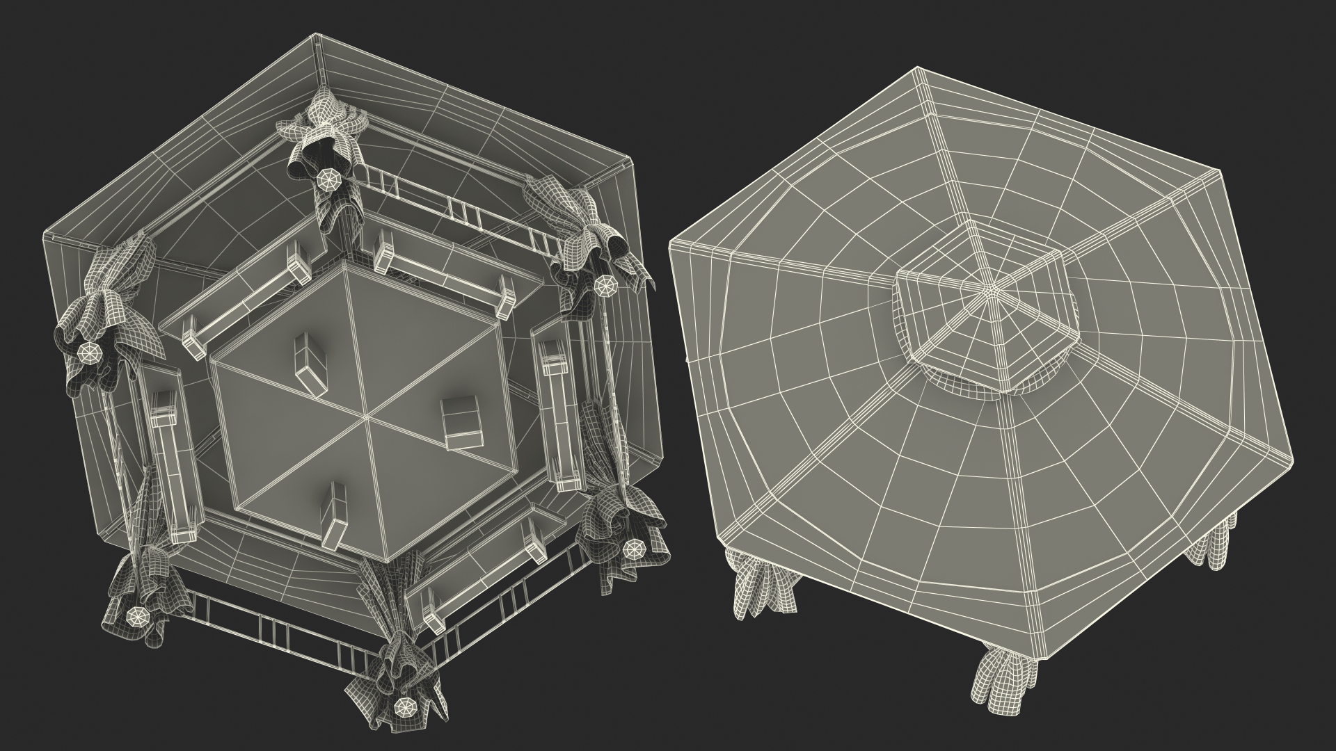 3D model Garden Fabric Gazebo