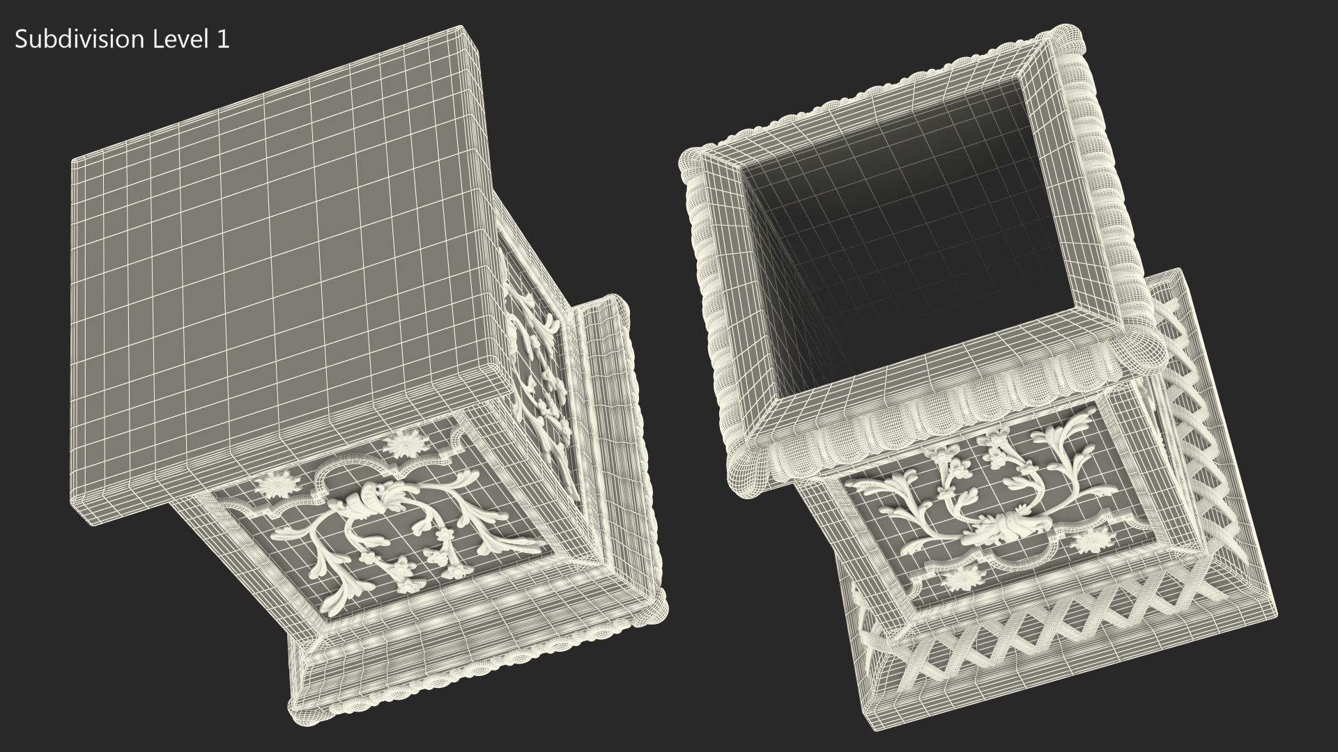Provence Planter Box h50 3D model