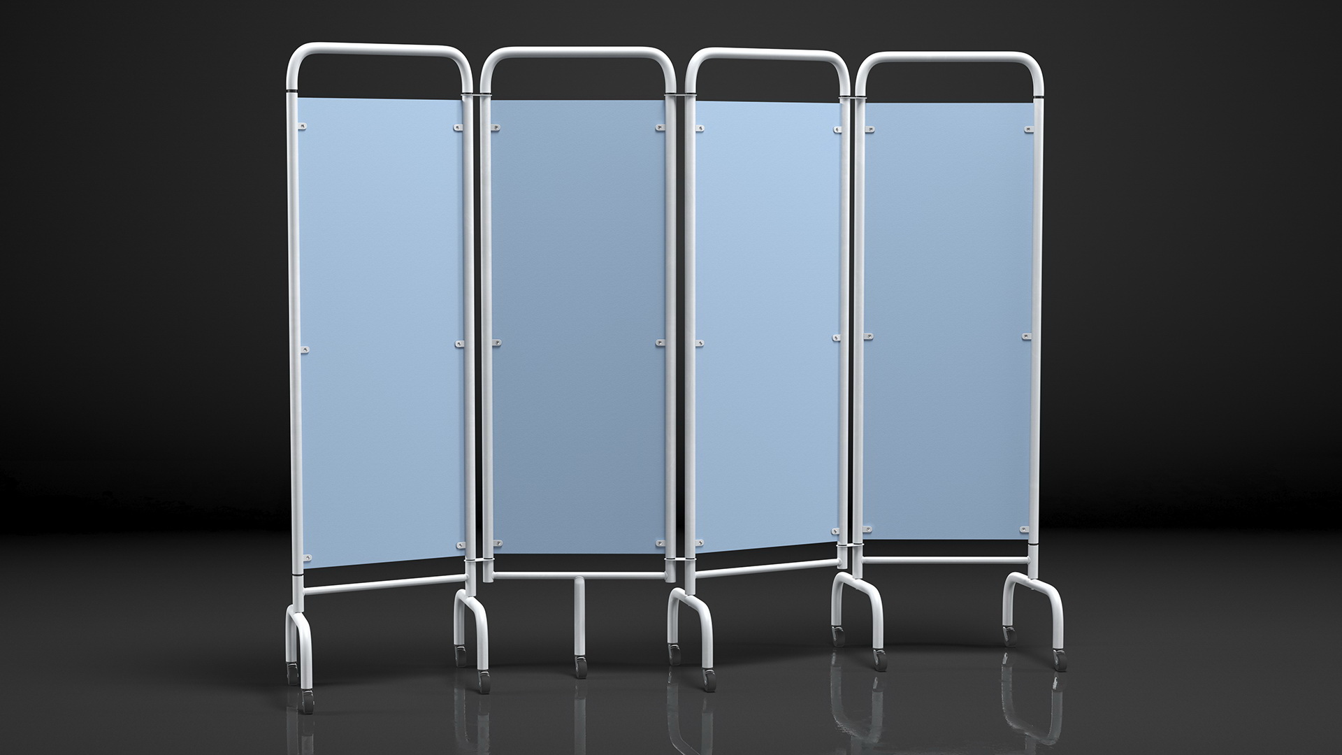 3D model Mobile Folding Hospital Ward Screen