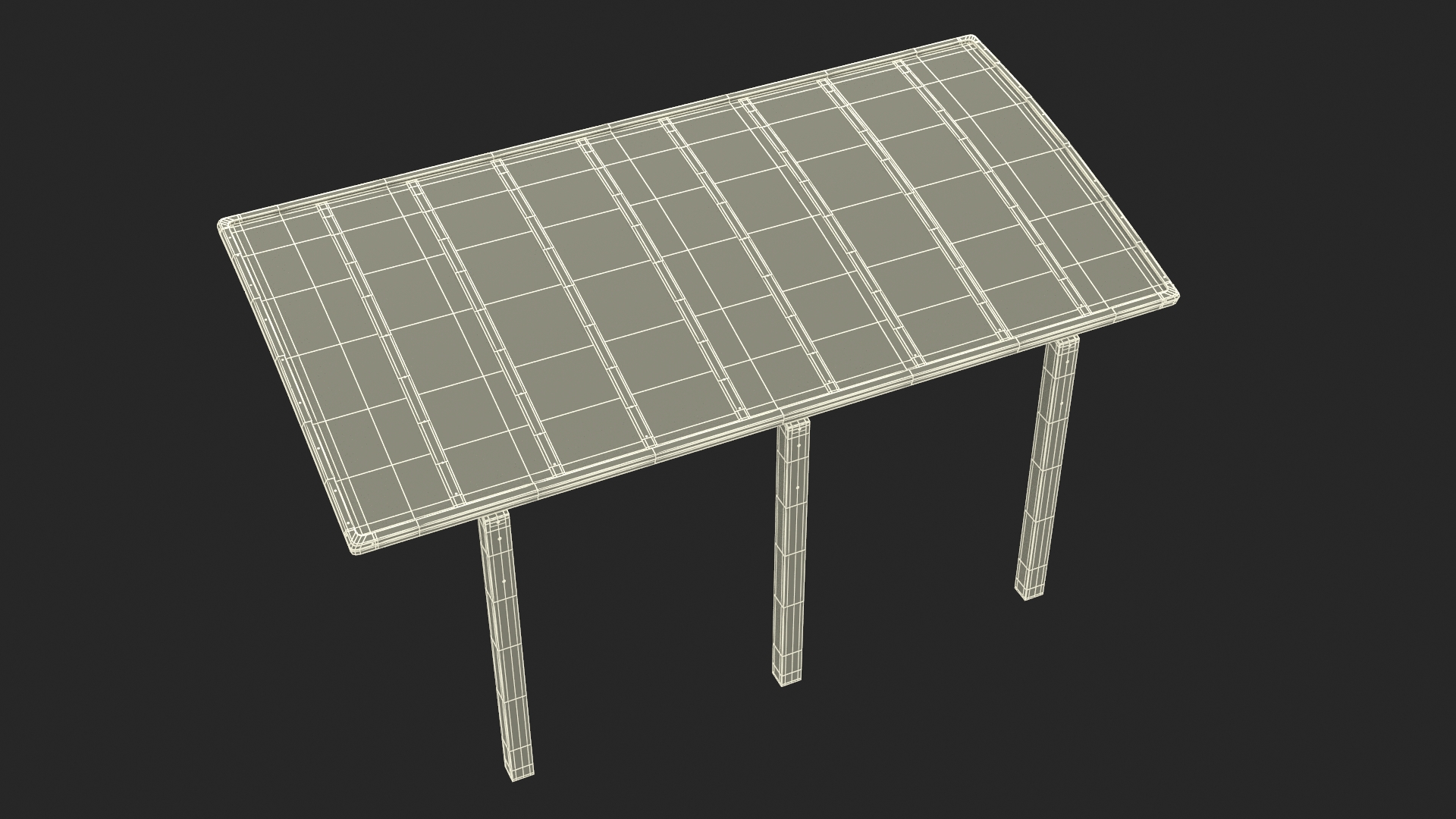3D model Polycarbonate Car Parking Shed Gray