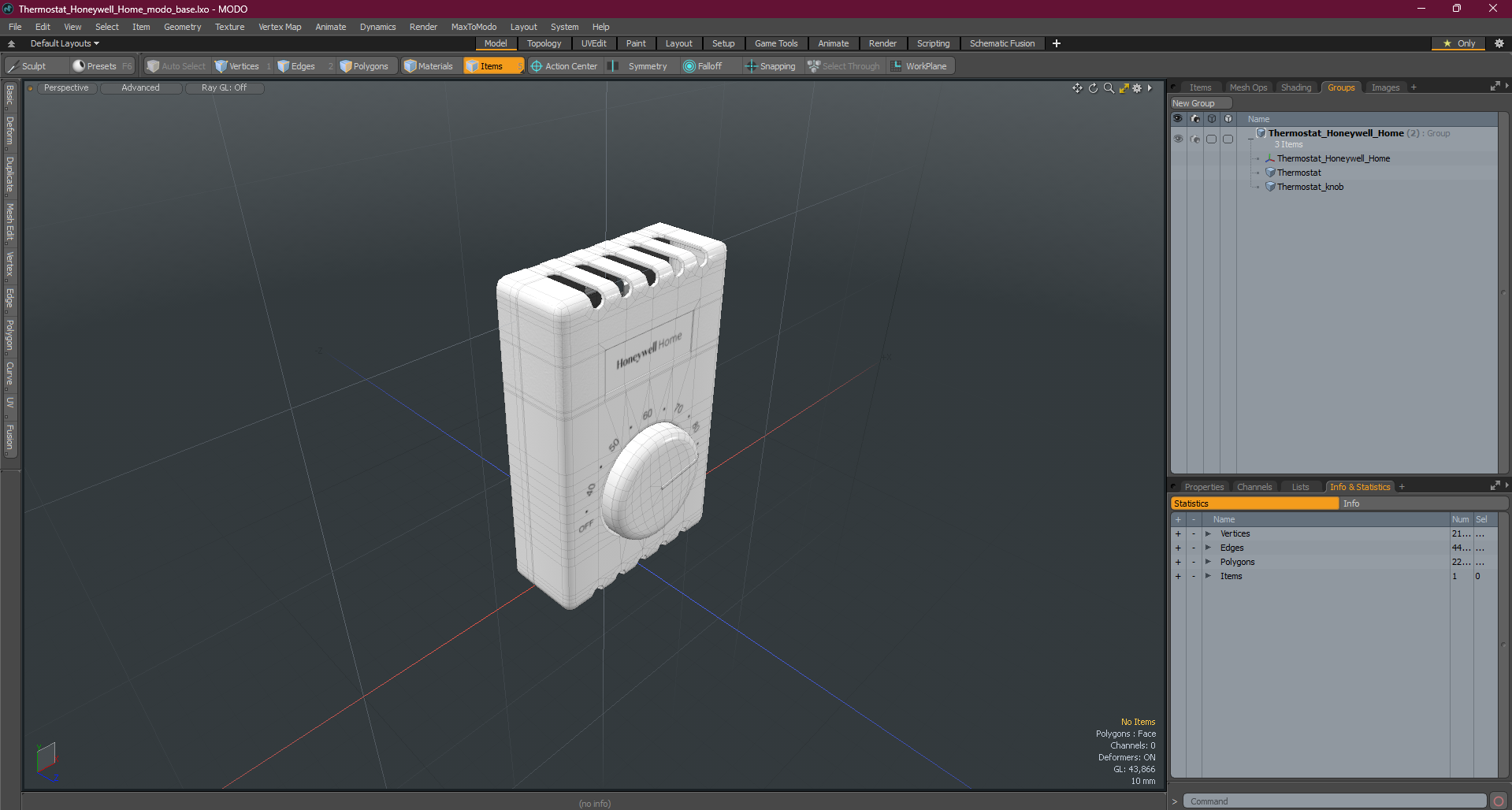 3D model Thermostat Honeywell Home