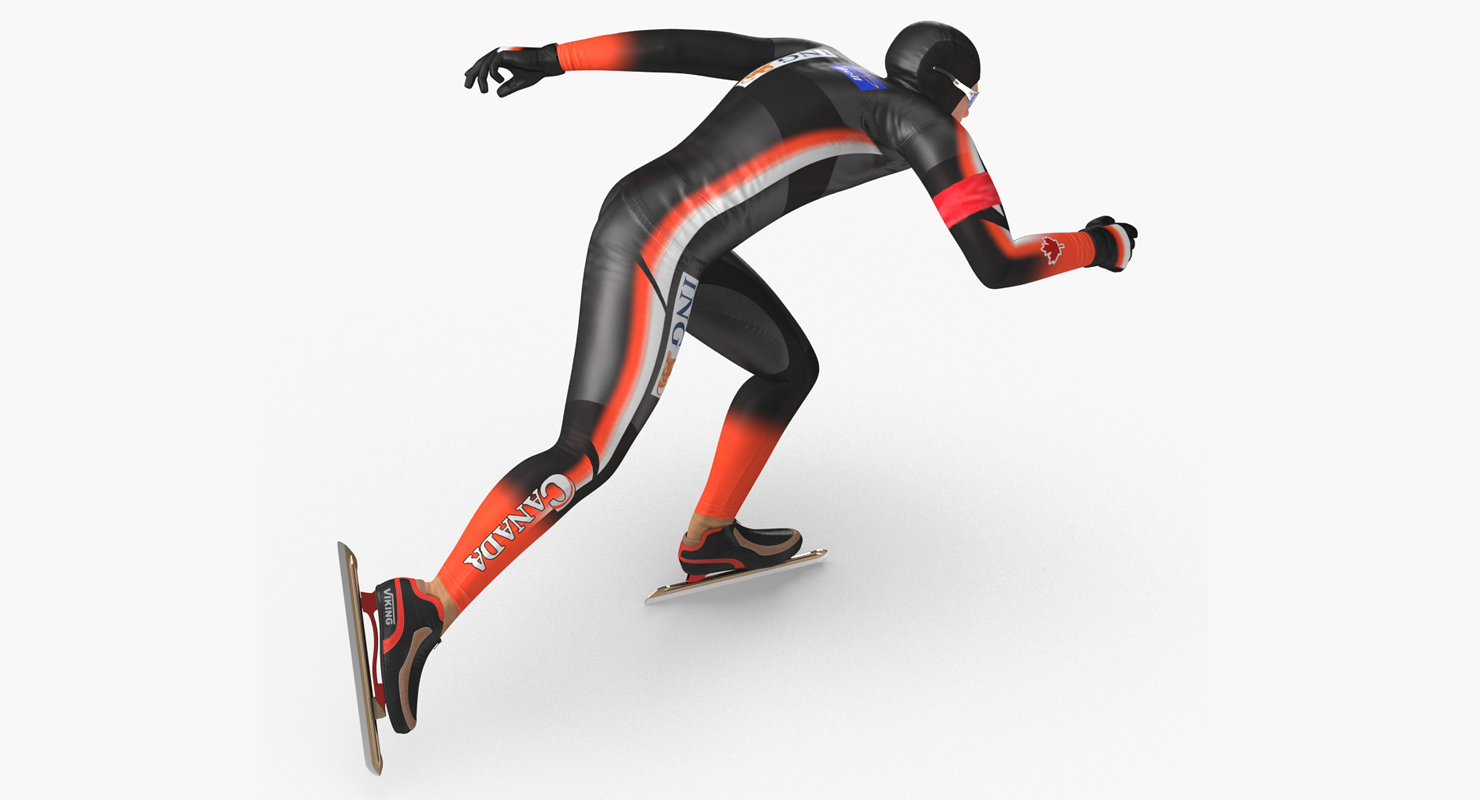 3D Speed Skater 2 Rigged