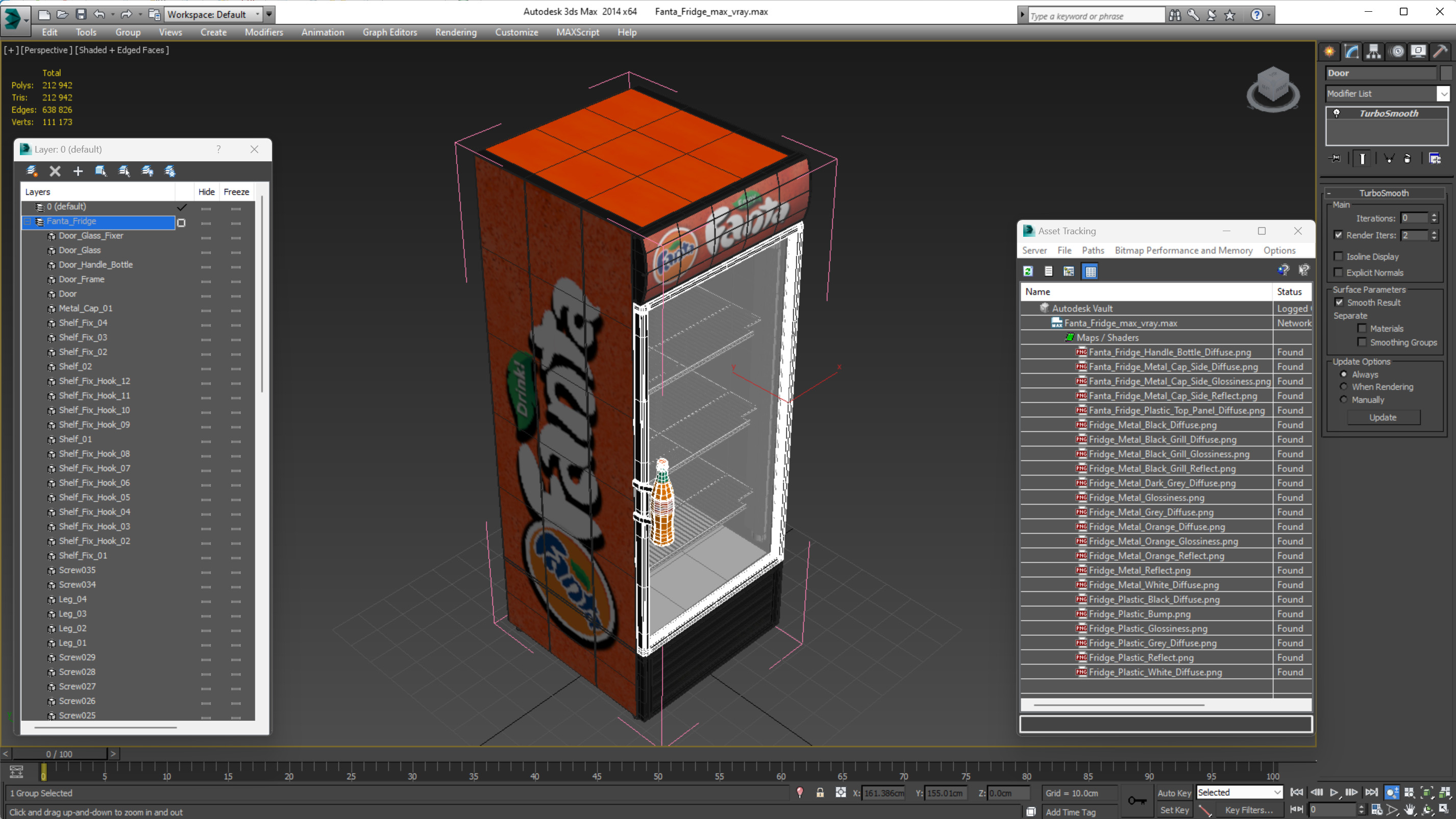 Fanta Fridge 3D
