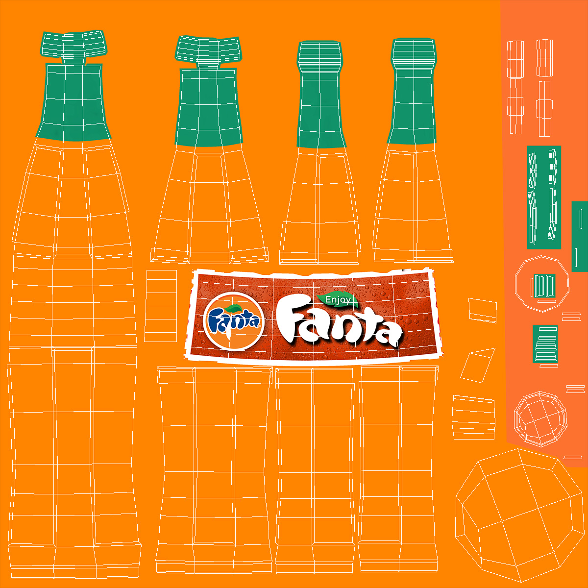 Fanta Fridge 3D