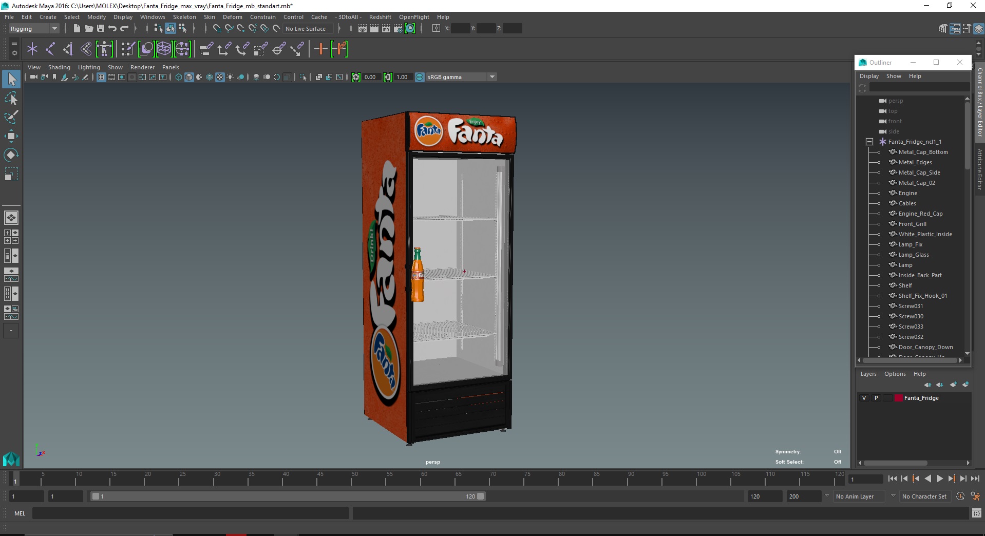 Fanta Fridge 3D