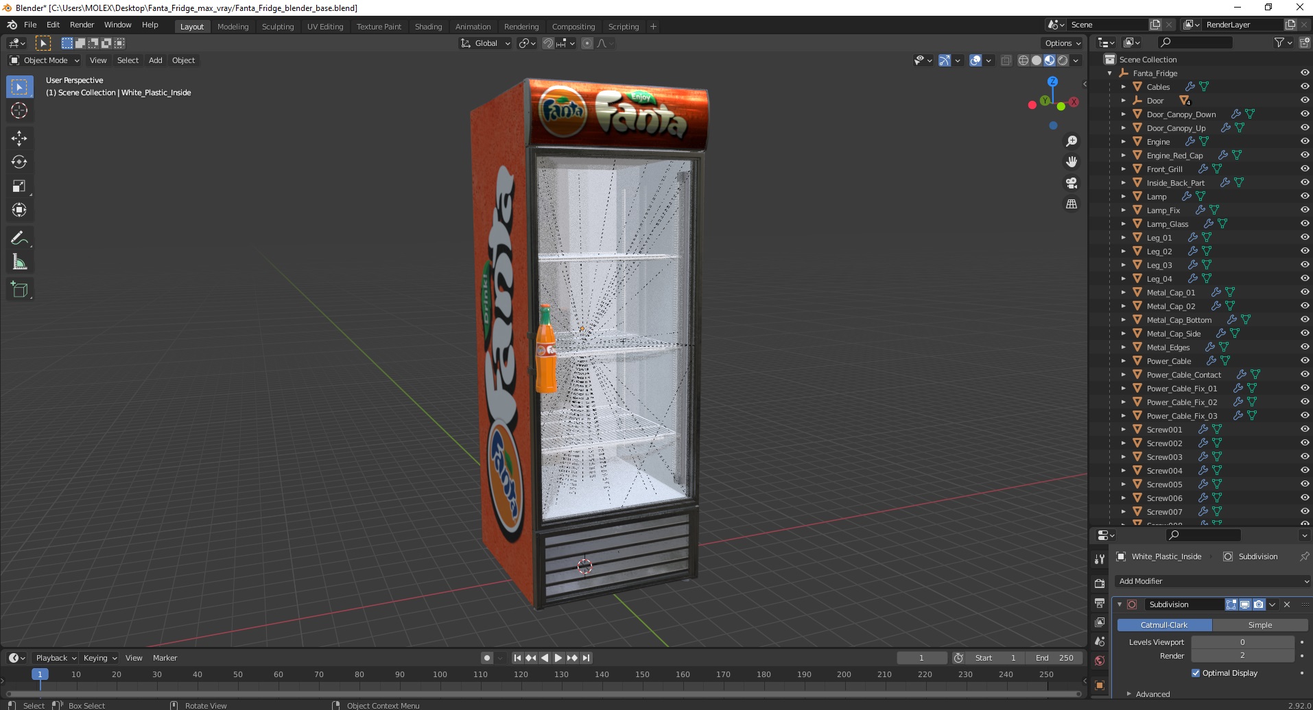 Fanta Fridge 3D