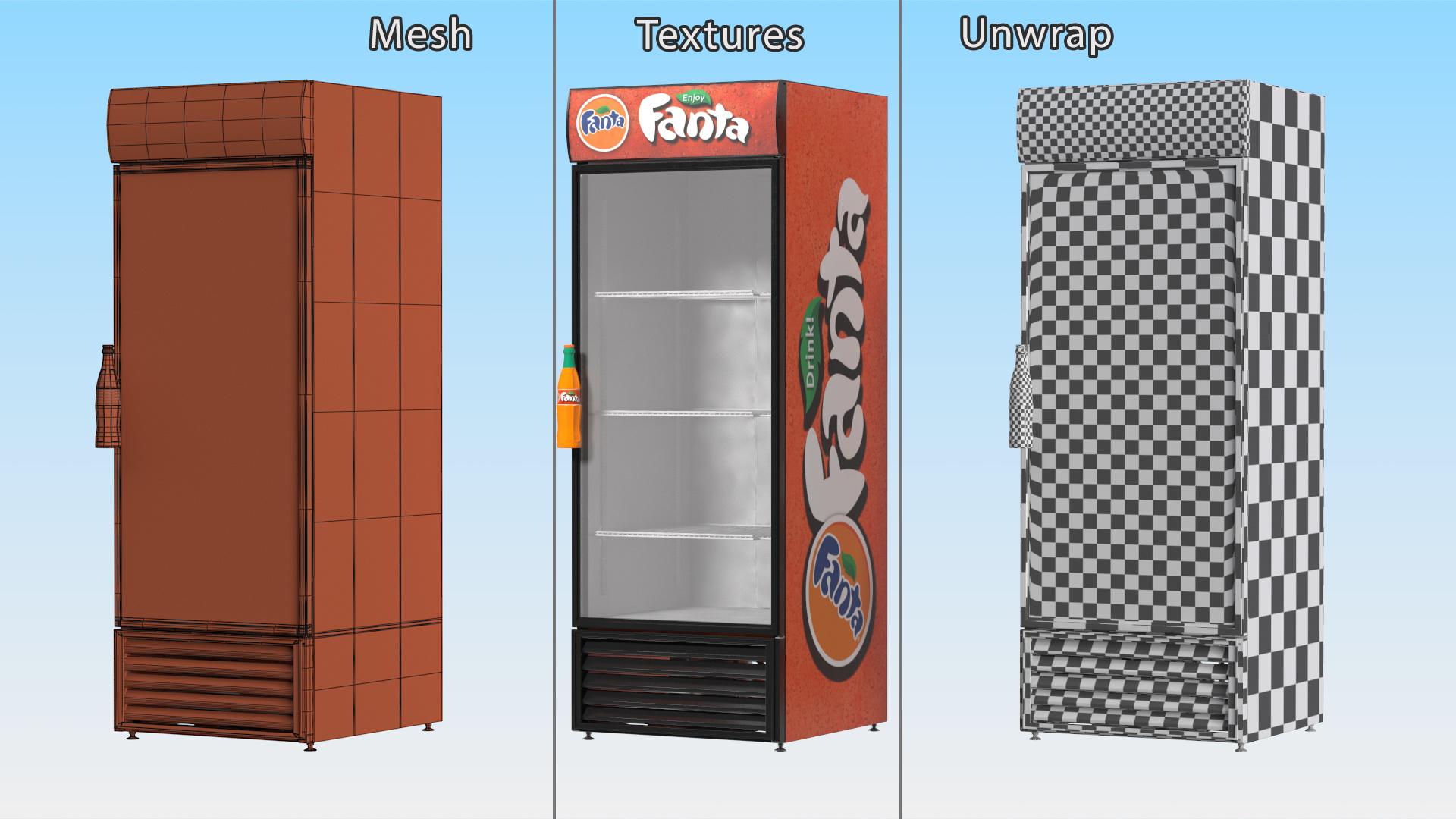 Fanta Fridge 3D
