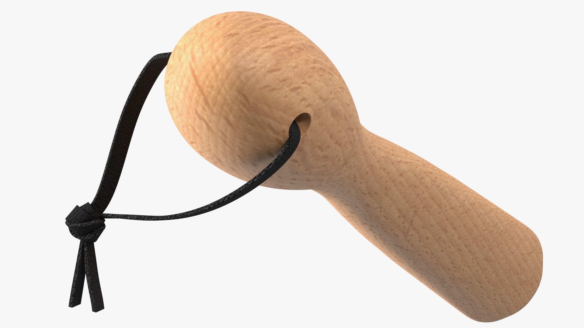 Small Wooden Shoe Horn 3D