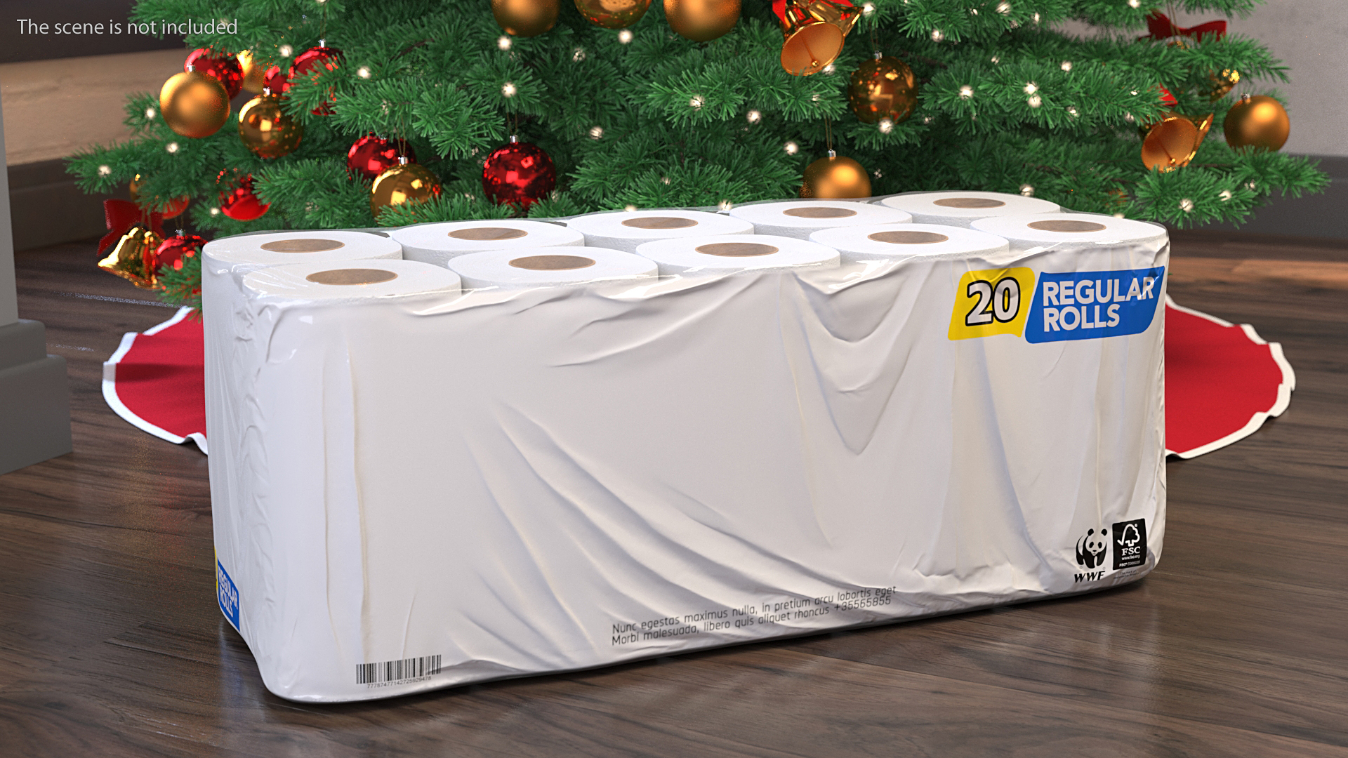 3D model Bath Tissue 20 Rolls Pack