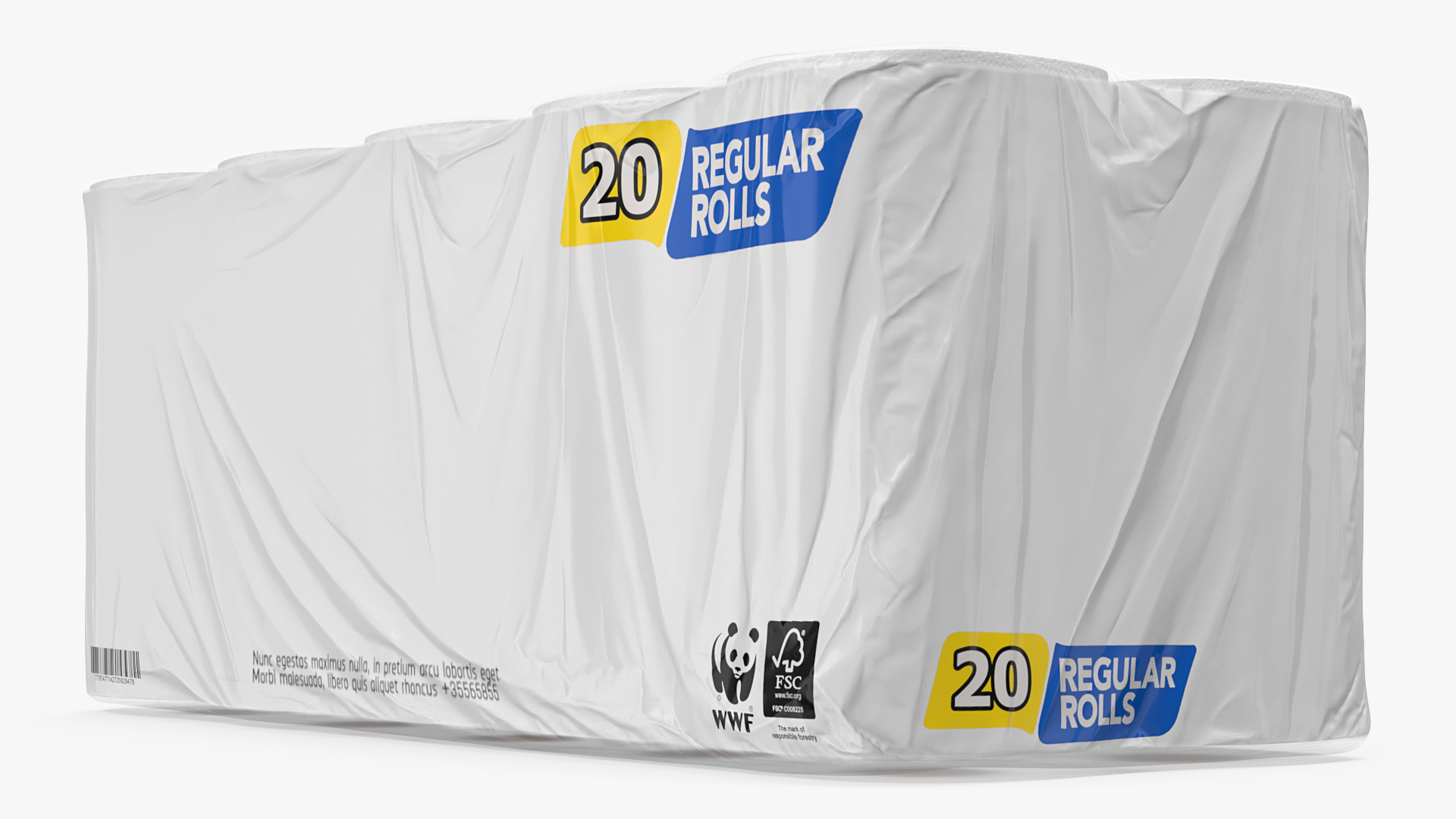 3D model Bath Tissue 20 Rolls Pack
