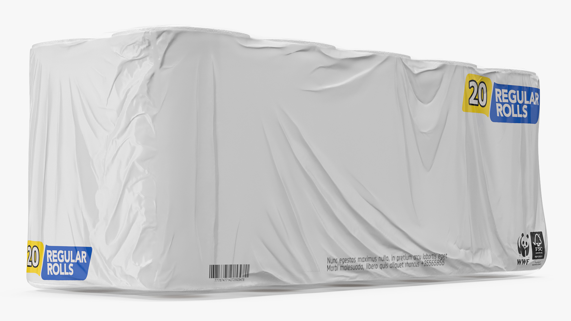 3D model Bath Tissue 20 Rolls Pack