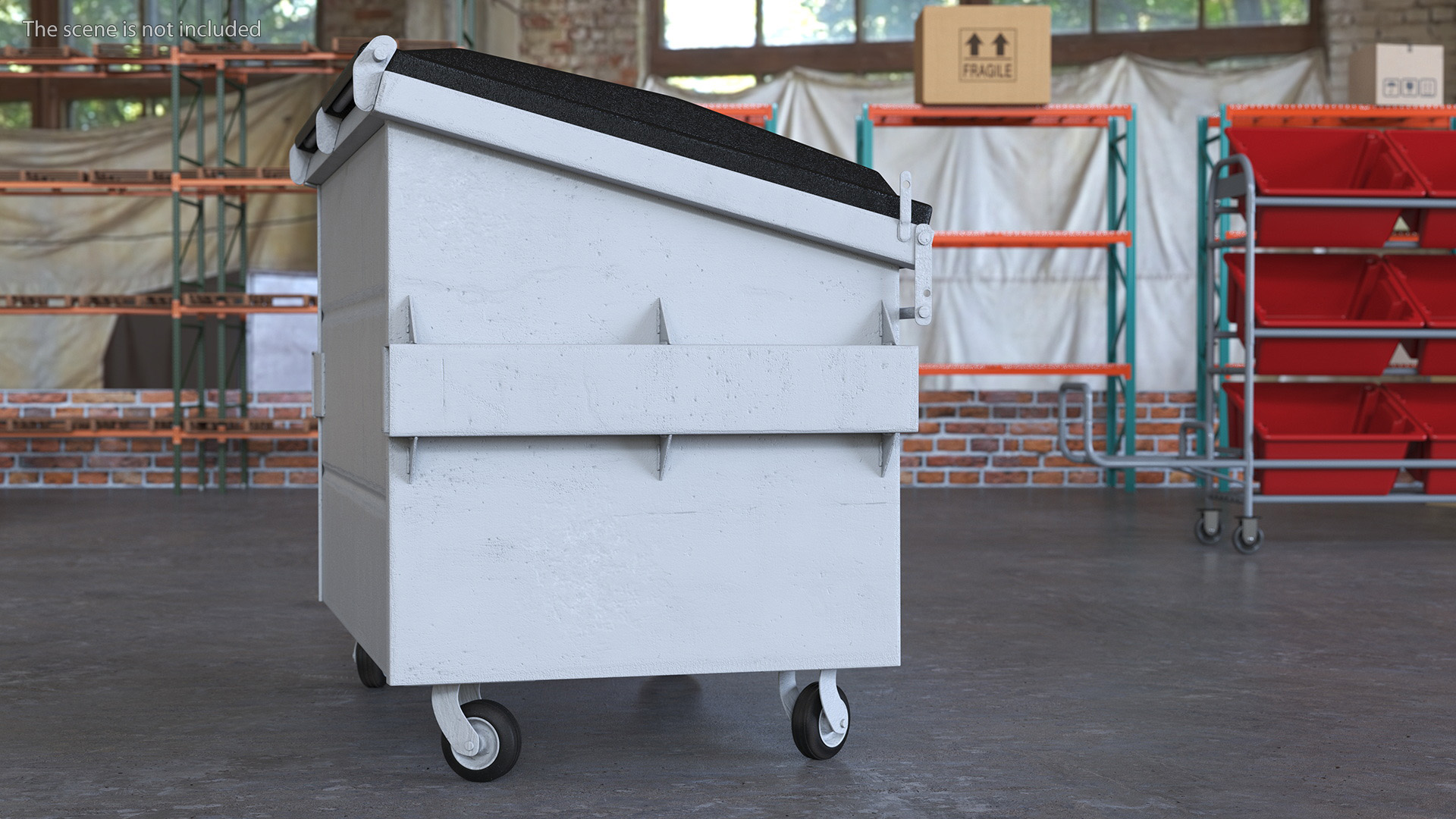 3D model Industrial Waste Dumpster