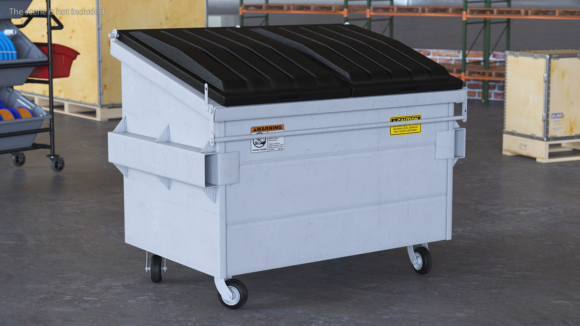 3D model Industrial Waste Dumpster