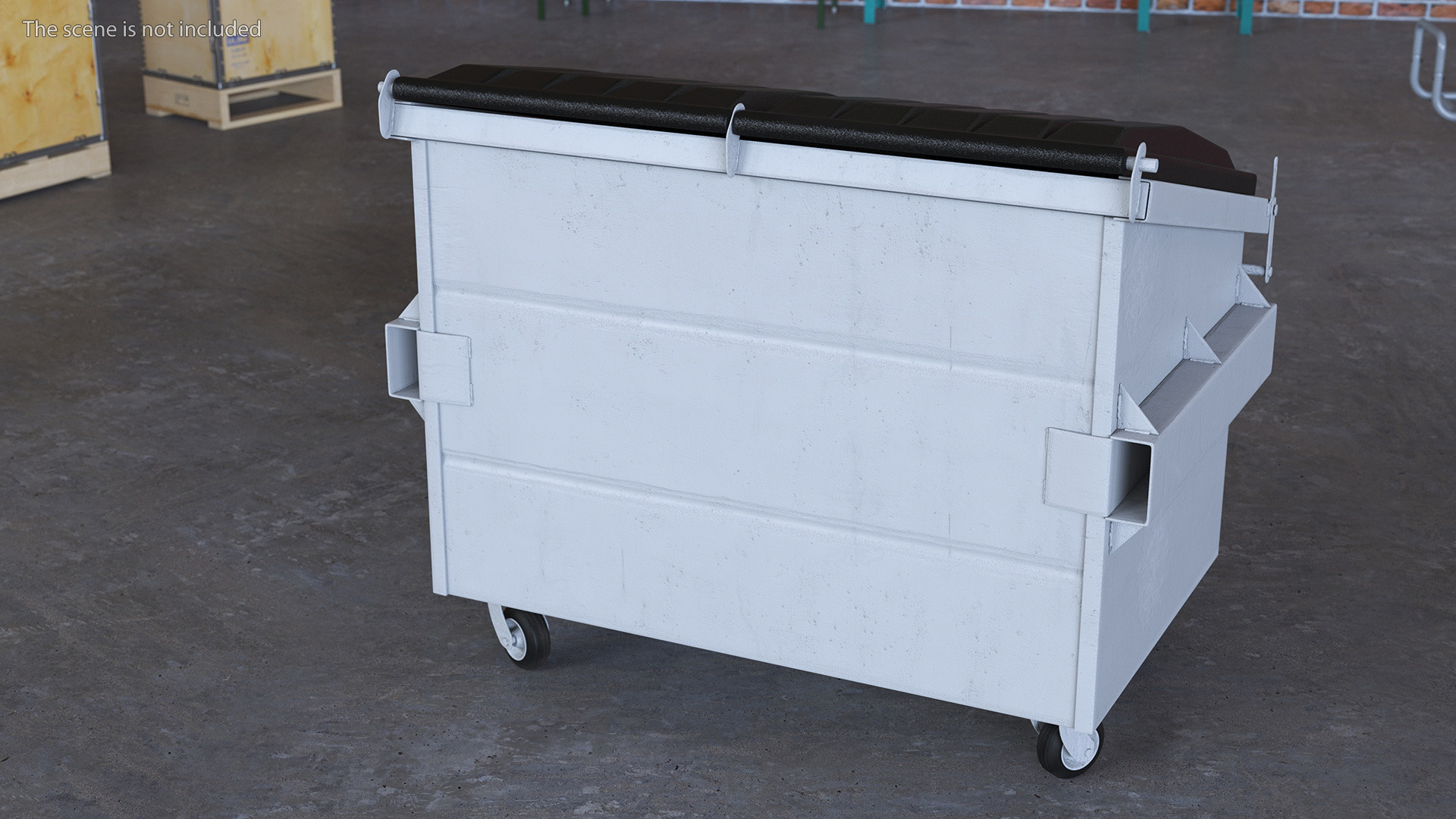 3D model Industrial Waste Dumpster