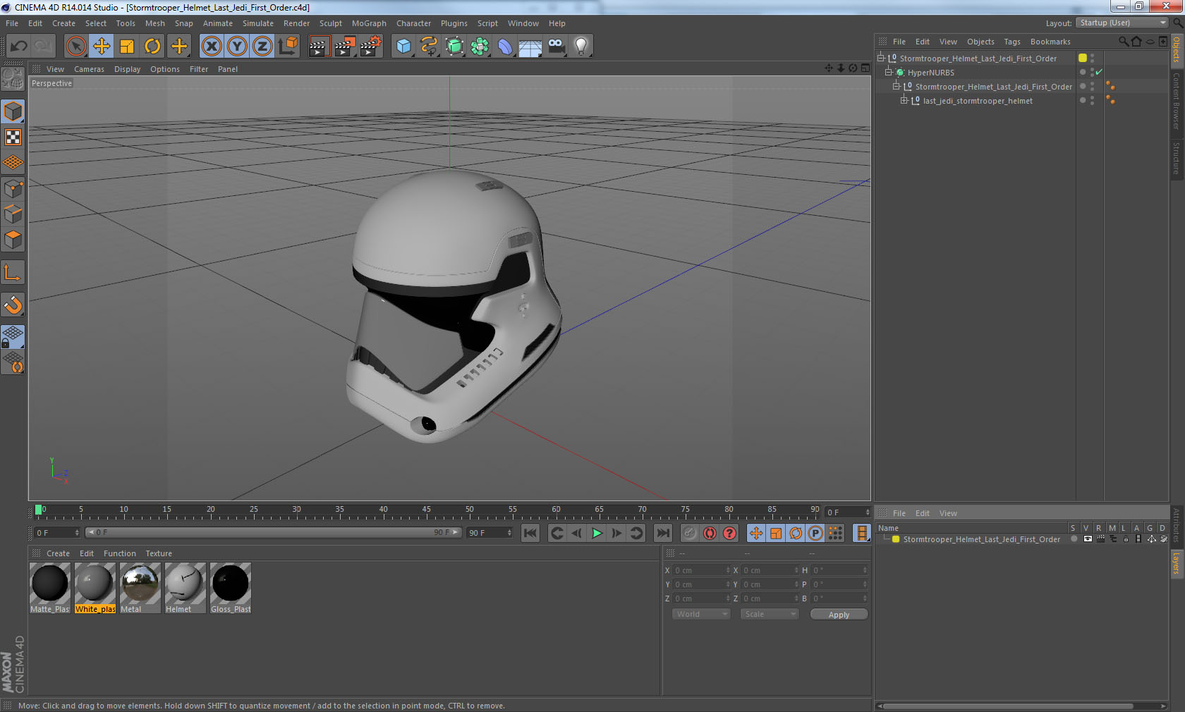 3D Stormtrooper Helmet Last Jedi First Order