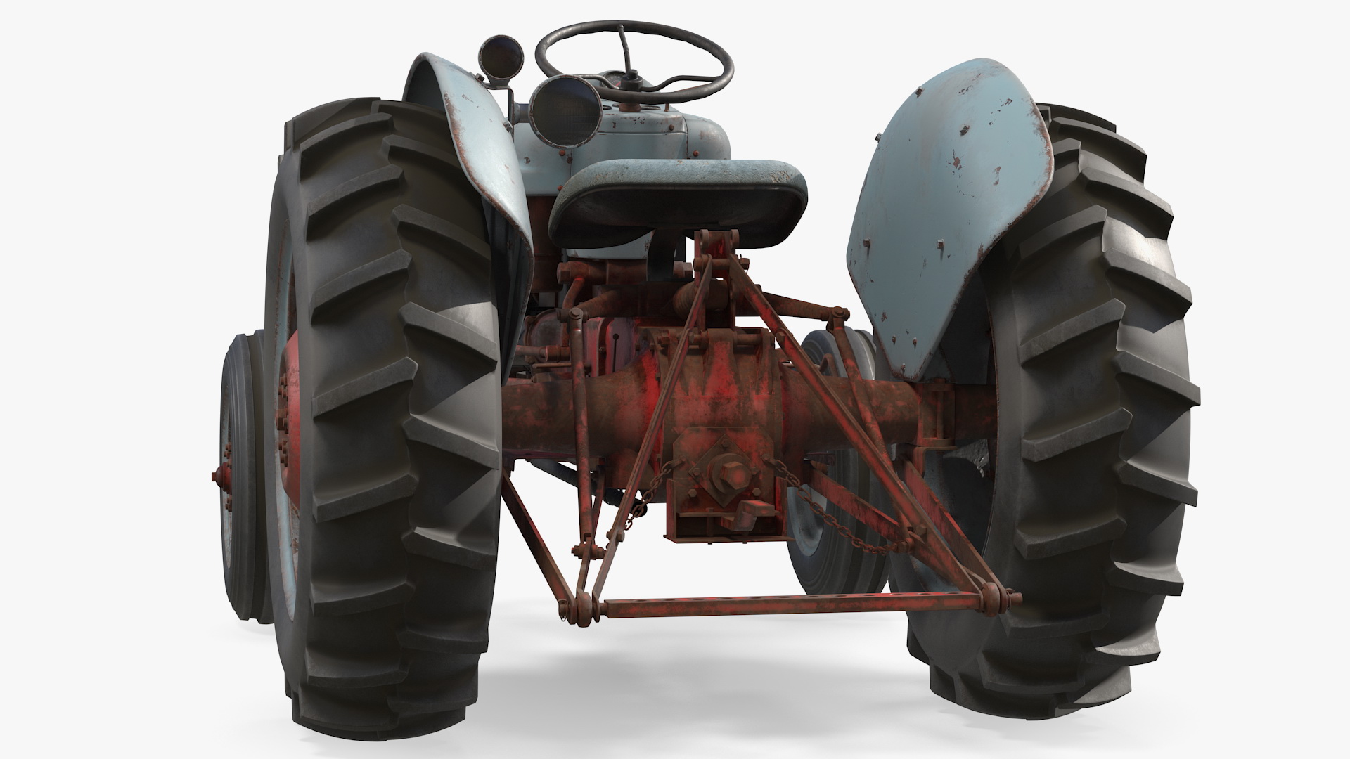 3D model Ford NAA Golden Jubilee 1953 Vintage Tractor Old Rigged