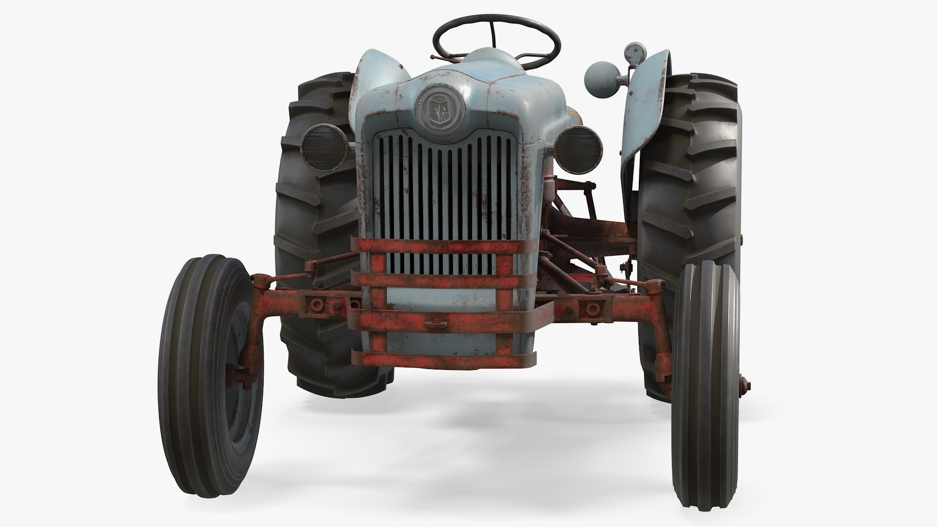 3D model Ford NAA Golden Jubilee 1953 Vintage Tractor Old Rigged