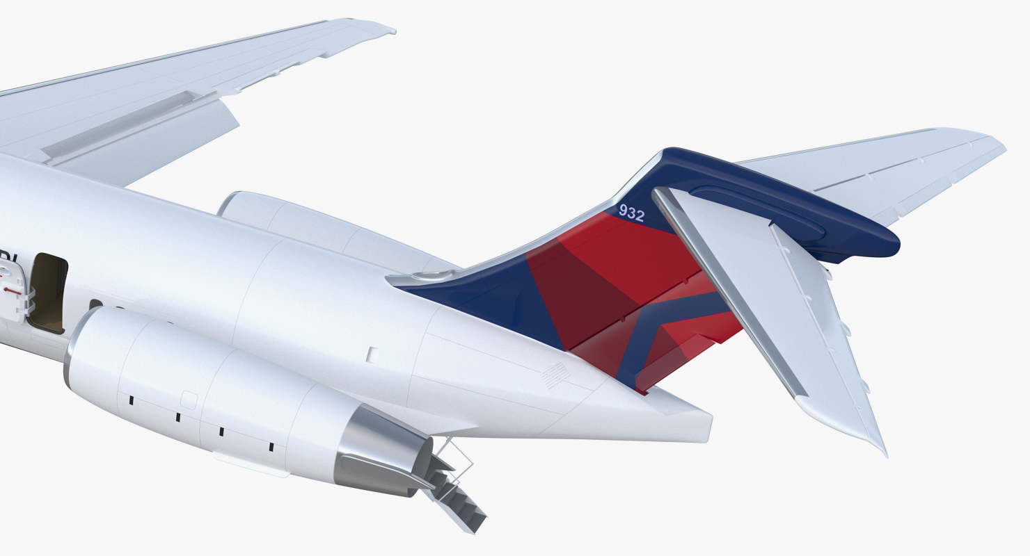 3D model McDonnell Douglas MD88 Delta Rigged