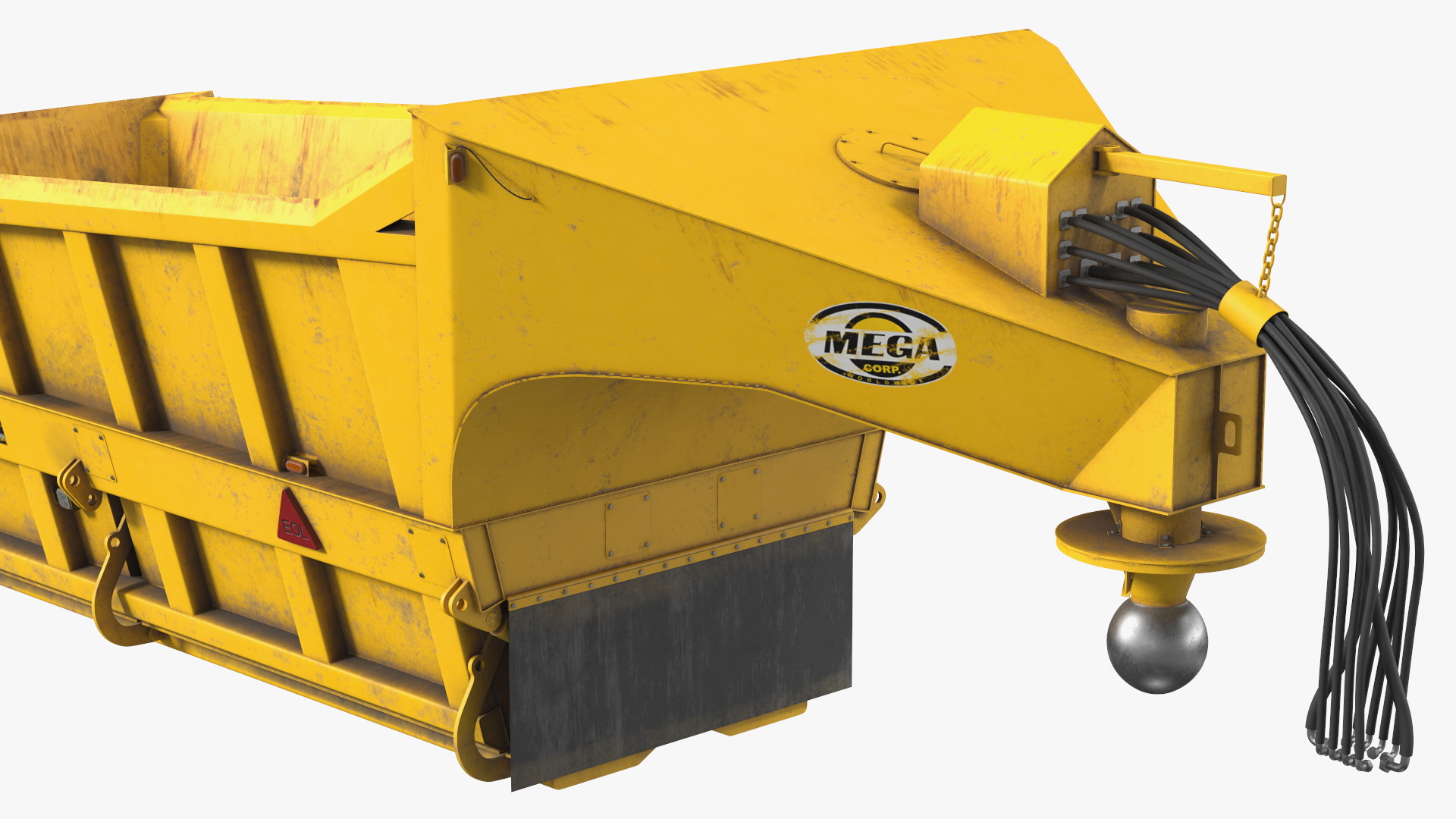 Mega Bottom Dump Trailer MBD100 Dirty 3D