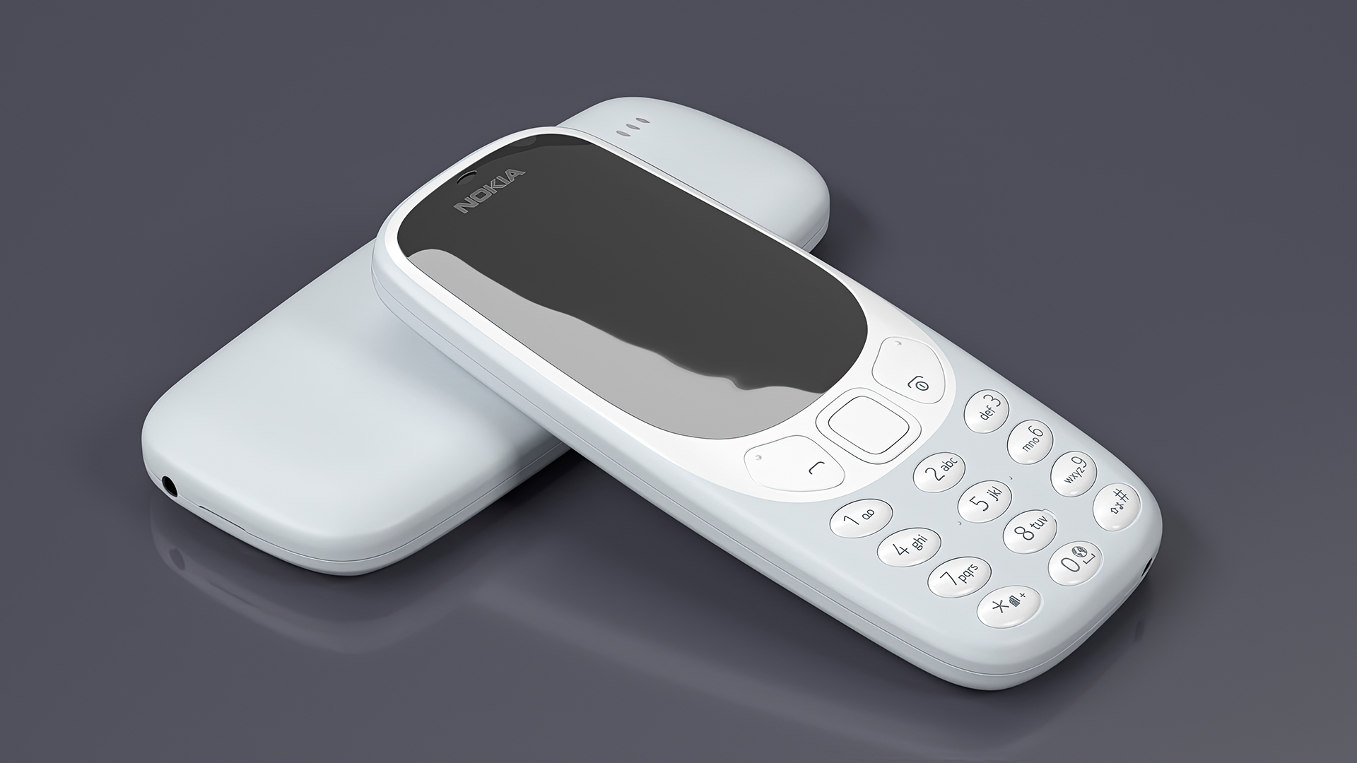 Nokia 3310 New Grey 3D model