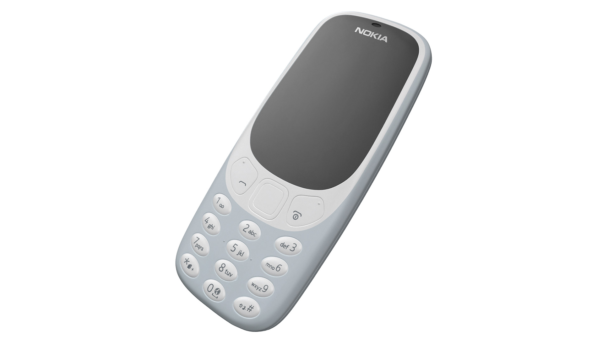 Nokia 3310 New Grey 3D model