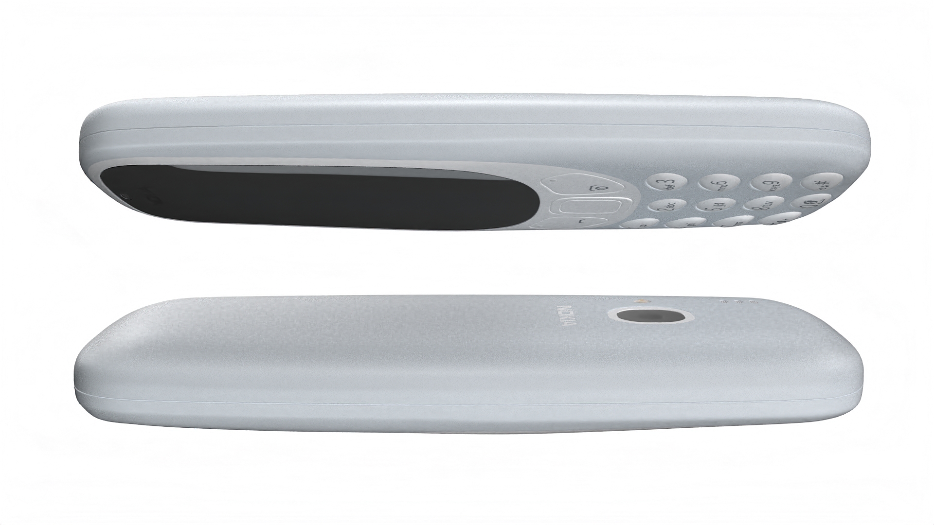 Nokia 3310 New Grey 3D model
