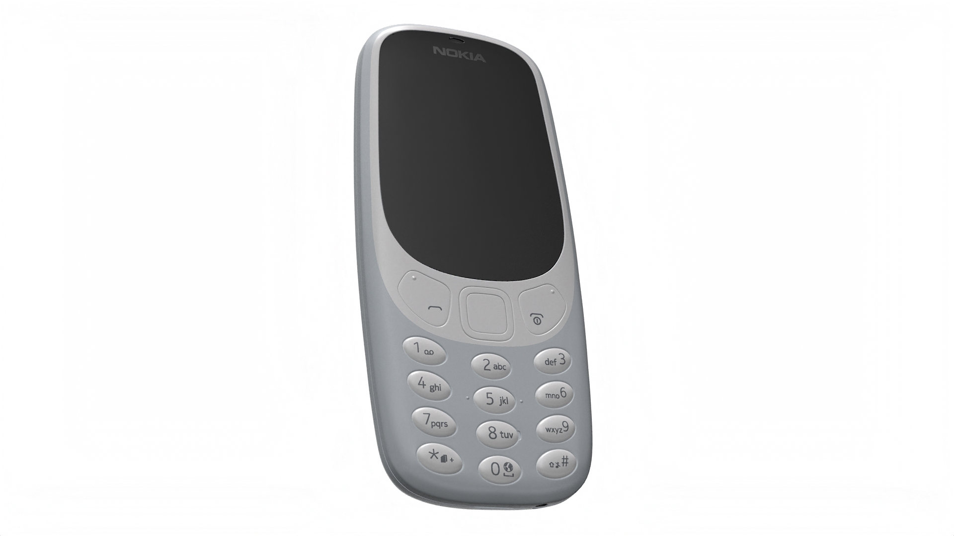 Nokia 3310 New Grey 3D model