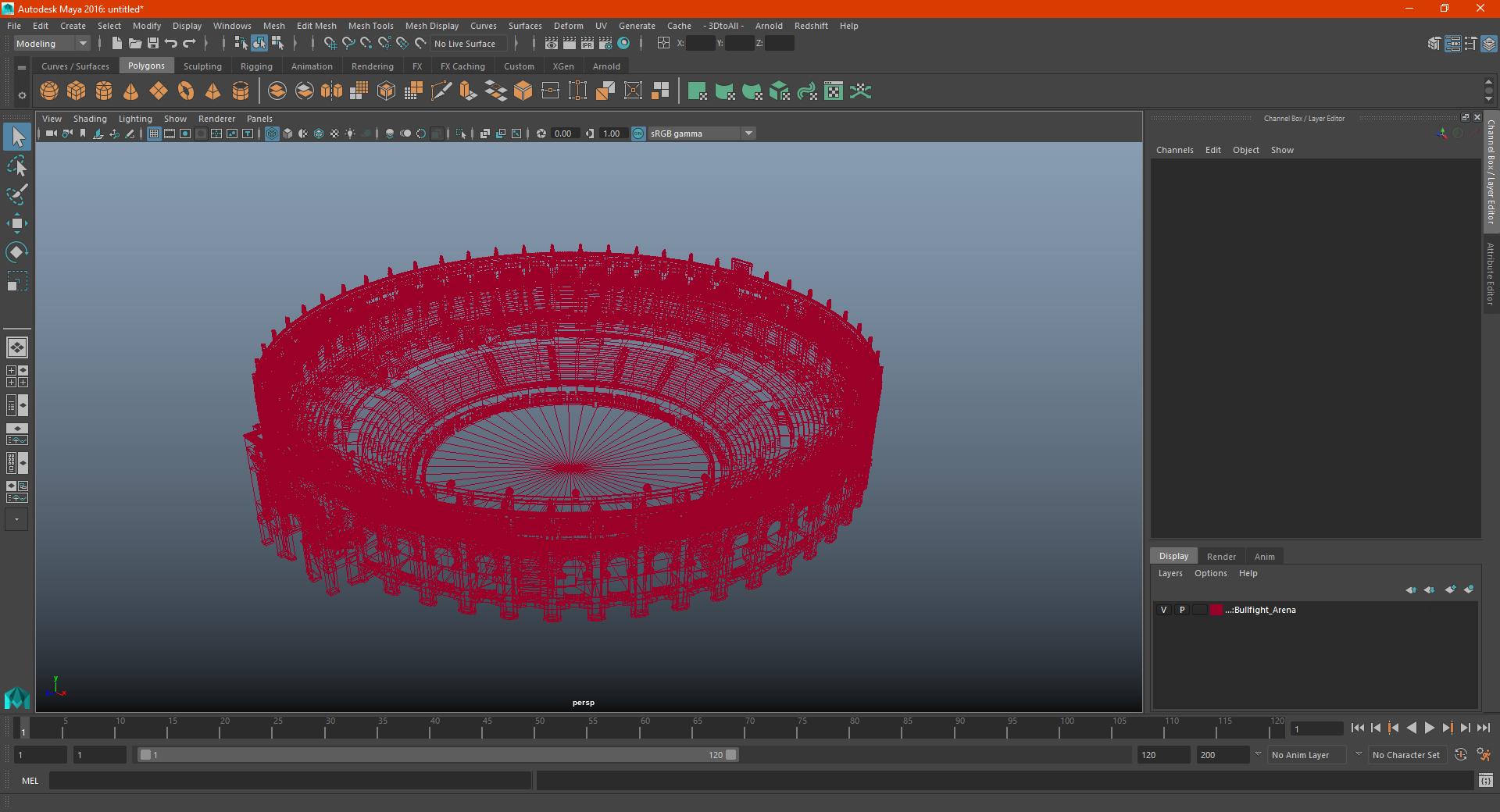 3D model Bullfight Arena