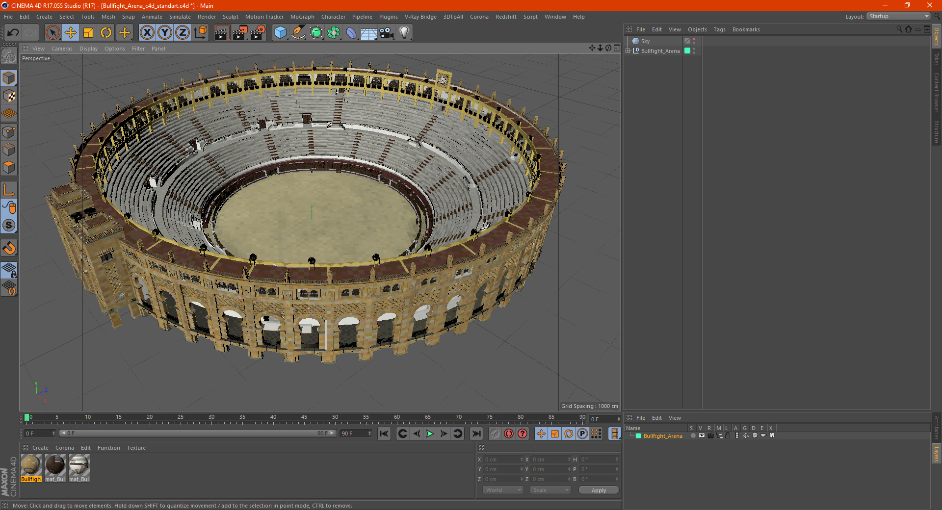 3D model Bullfight Arena