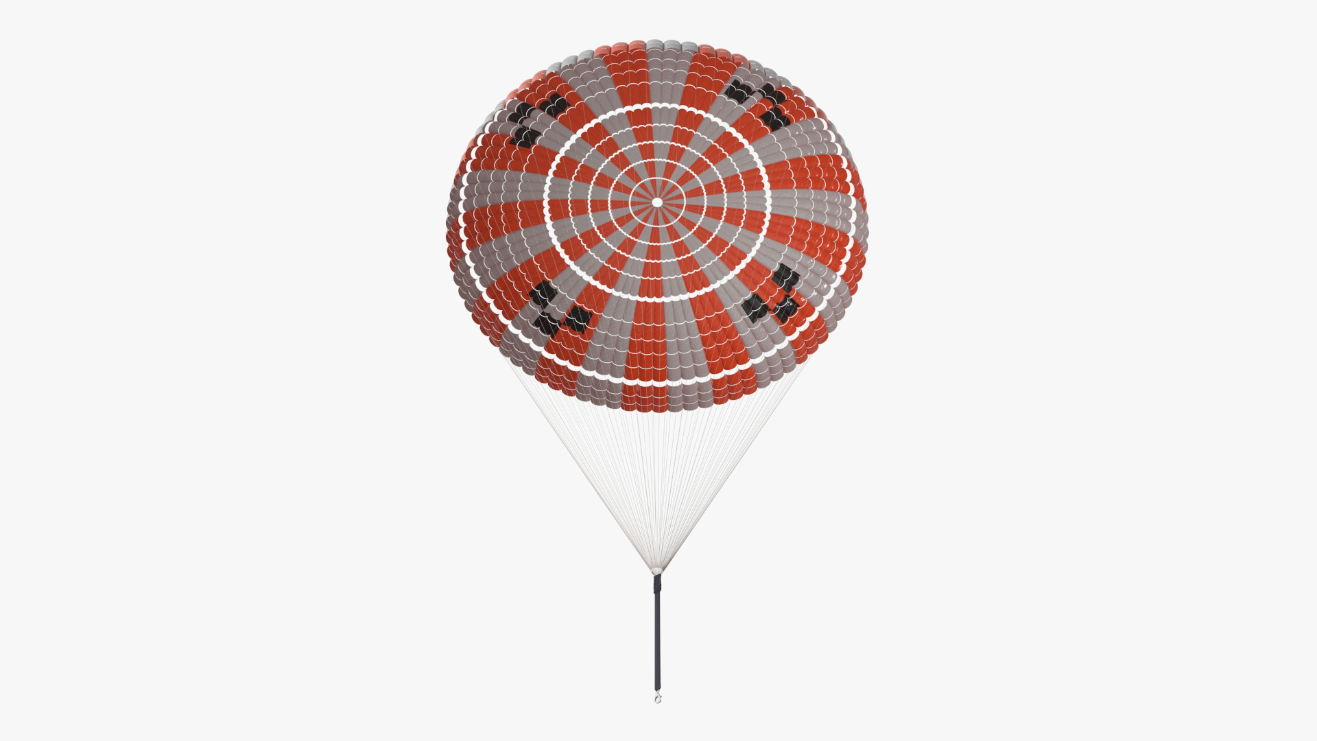 3D Capsule Single Parachute Orange