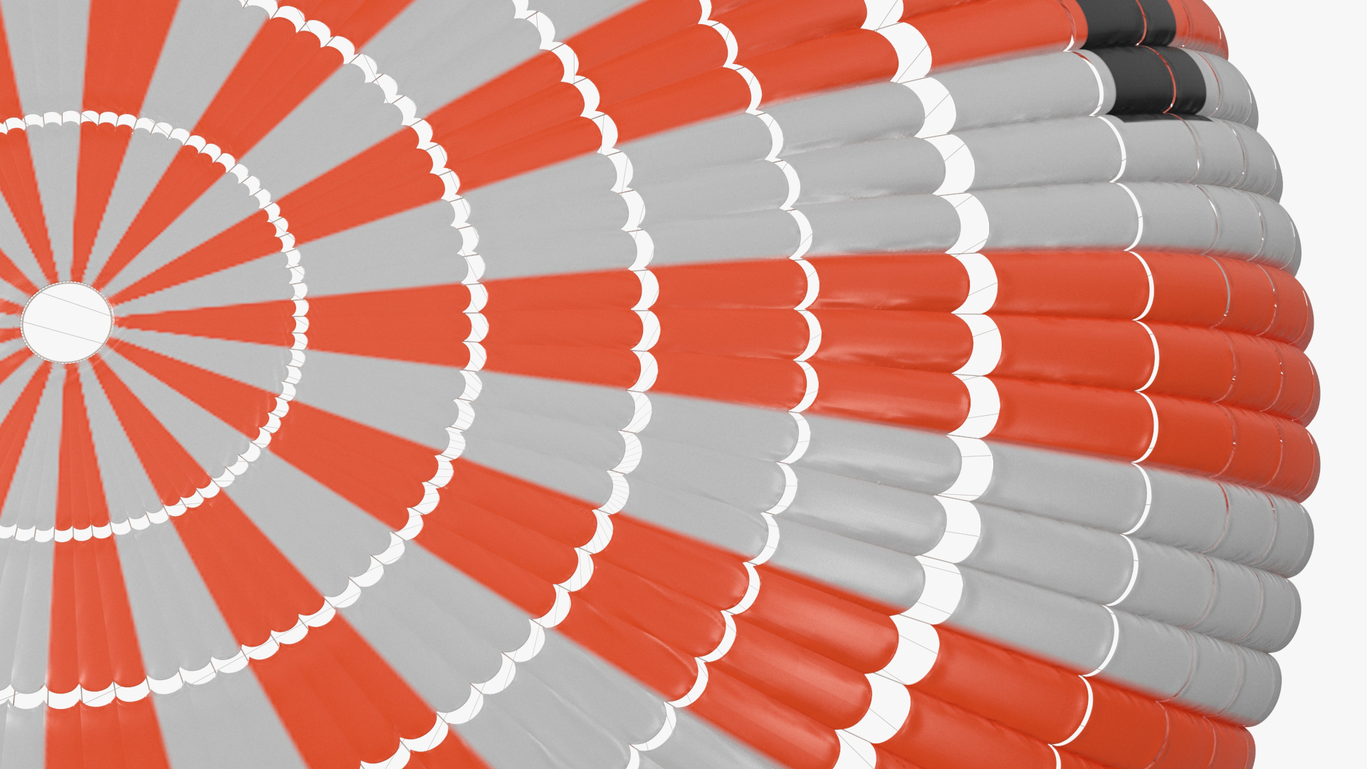 3D Capsule Single Parachute Orange