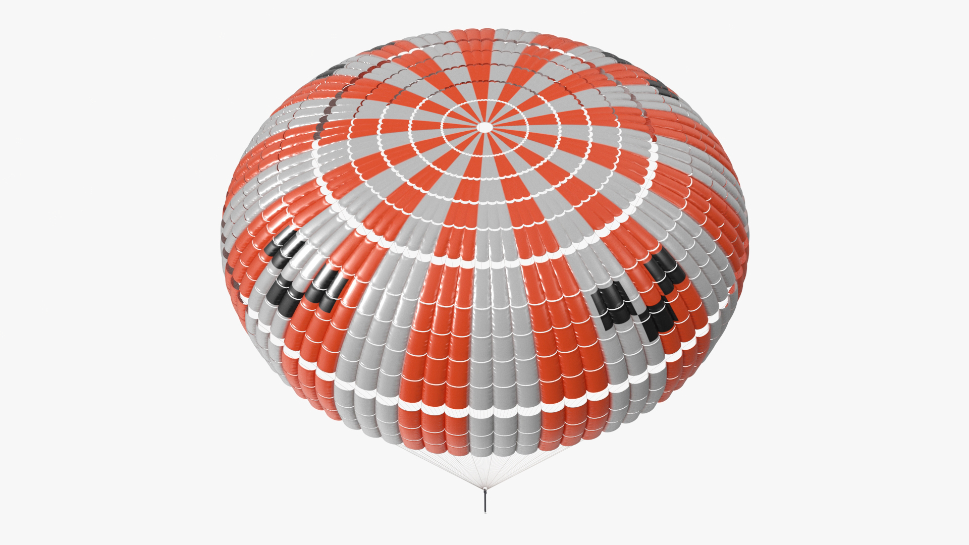 3D Capsule Single Parachute Orange