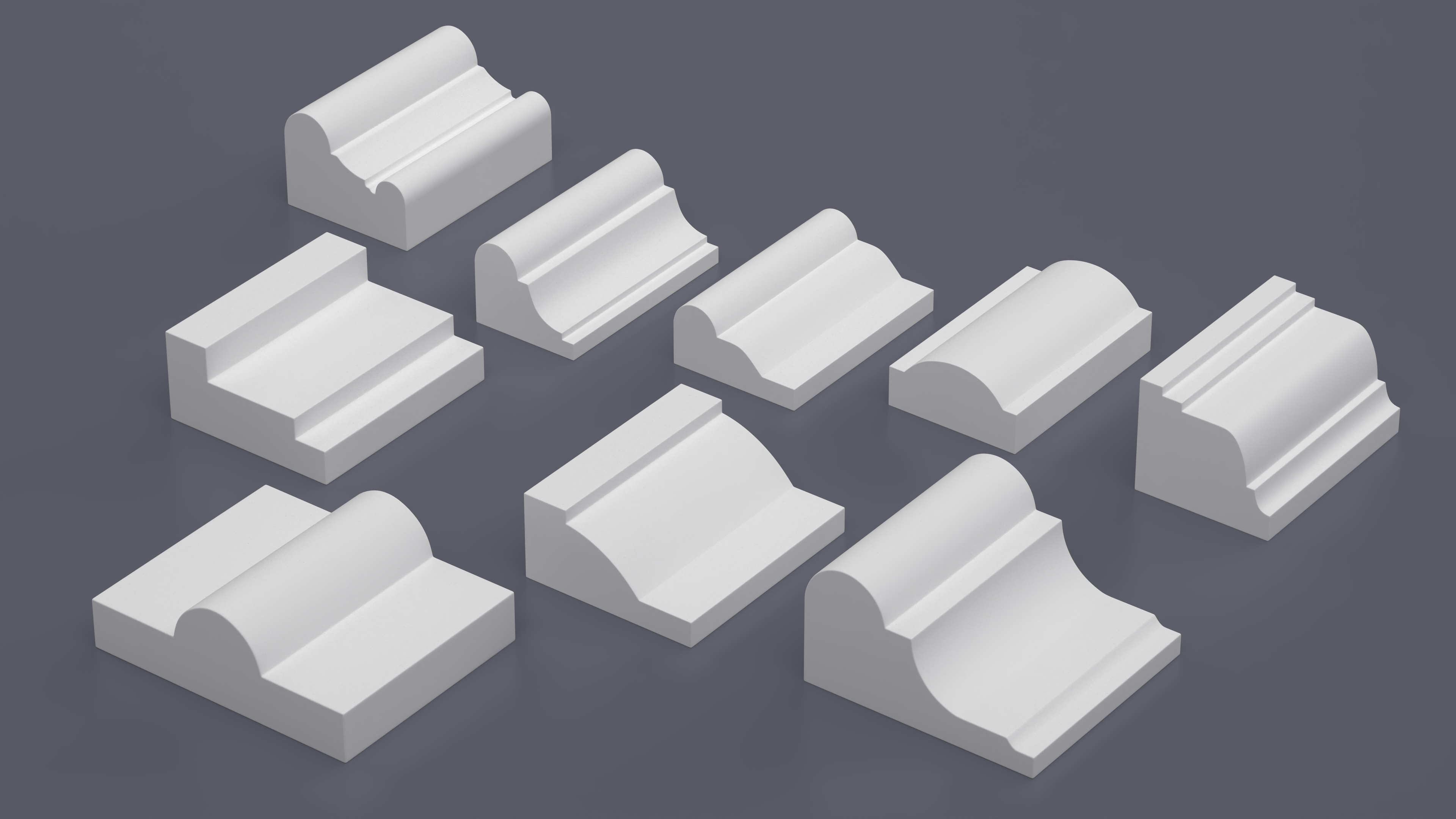 3D model Set Molding Gypsum Part 3