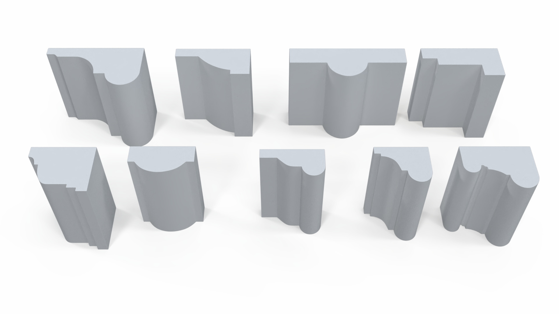 3D model Set Molding Gypsum Part 3