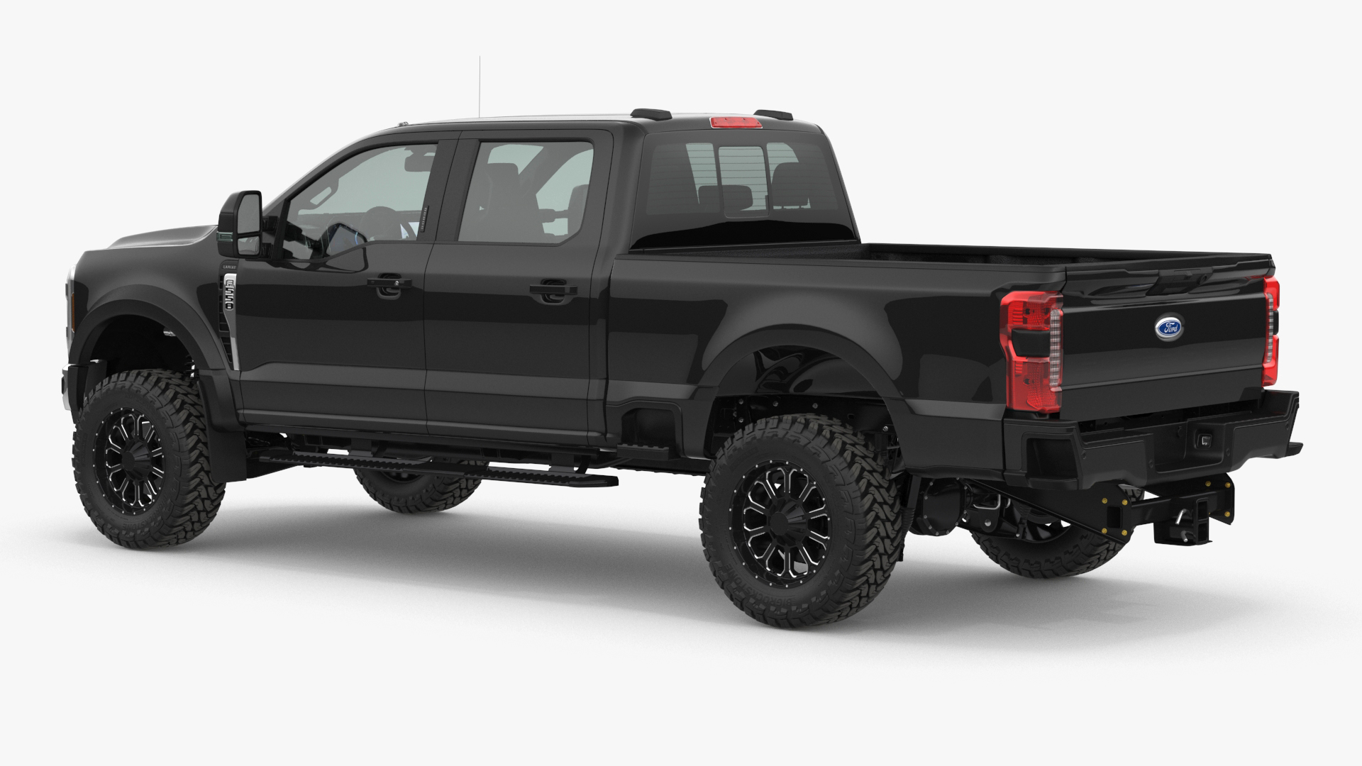 3D Ford Super Duty F-550 2023 Lift Kit Black