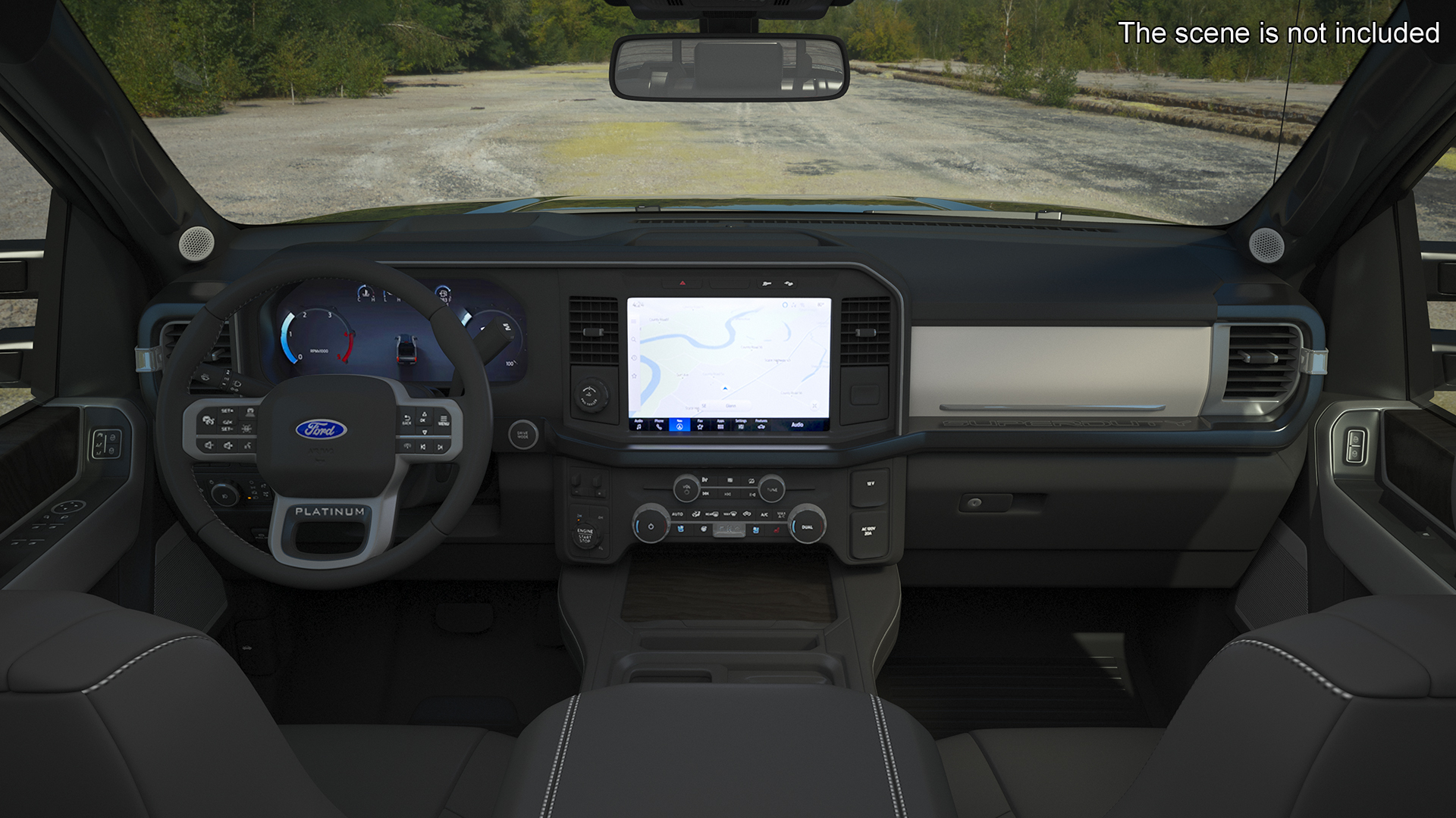 3D Ford Super Duty F-550 2023 Lift Kit Black