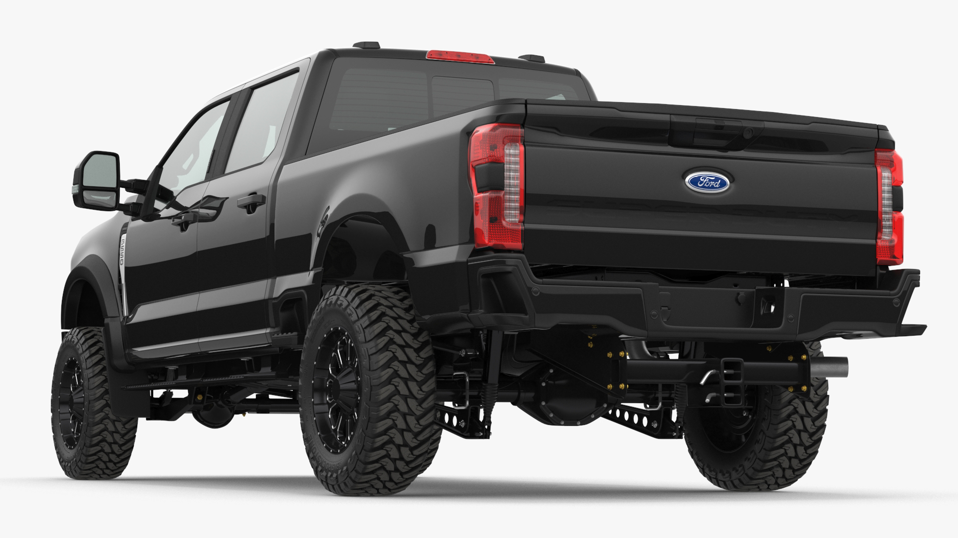 3D Ford Super Duty F-550 2023 Lift Kit Black