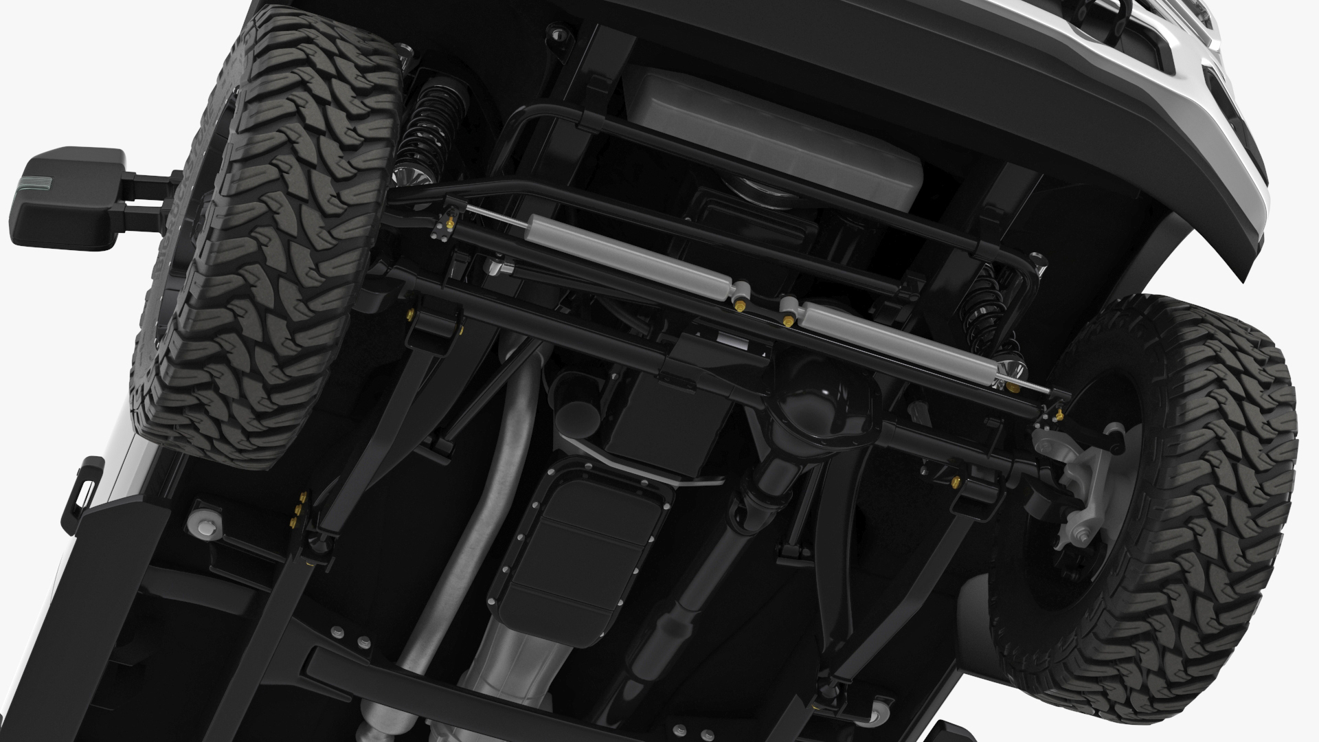 3D Ford Super Duty F-550 2023 Lift Kit Black