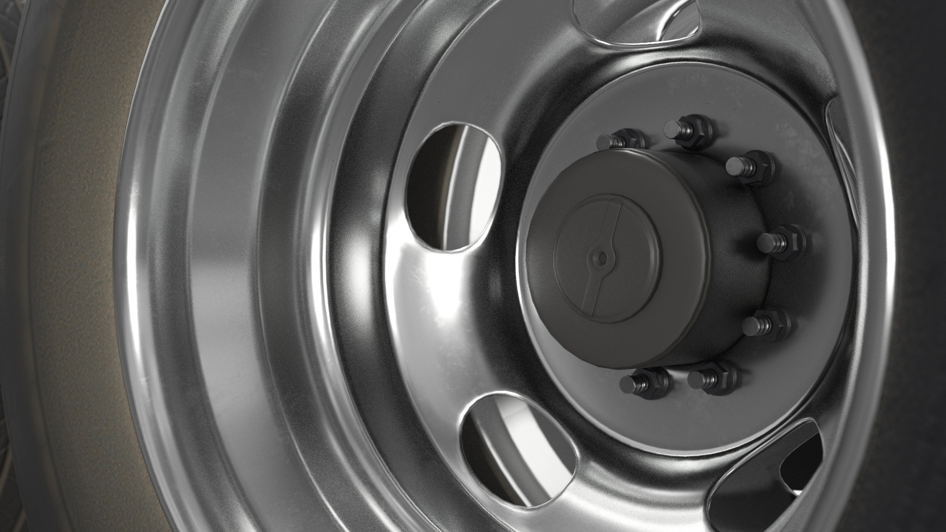 Heavy Duty Dually Wheels with Tire Assembly - view 7