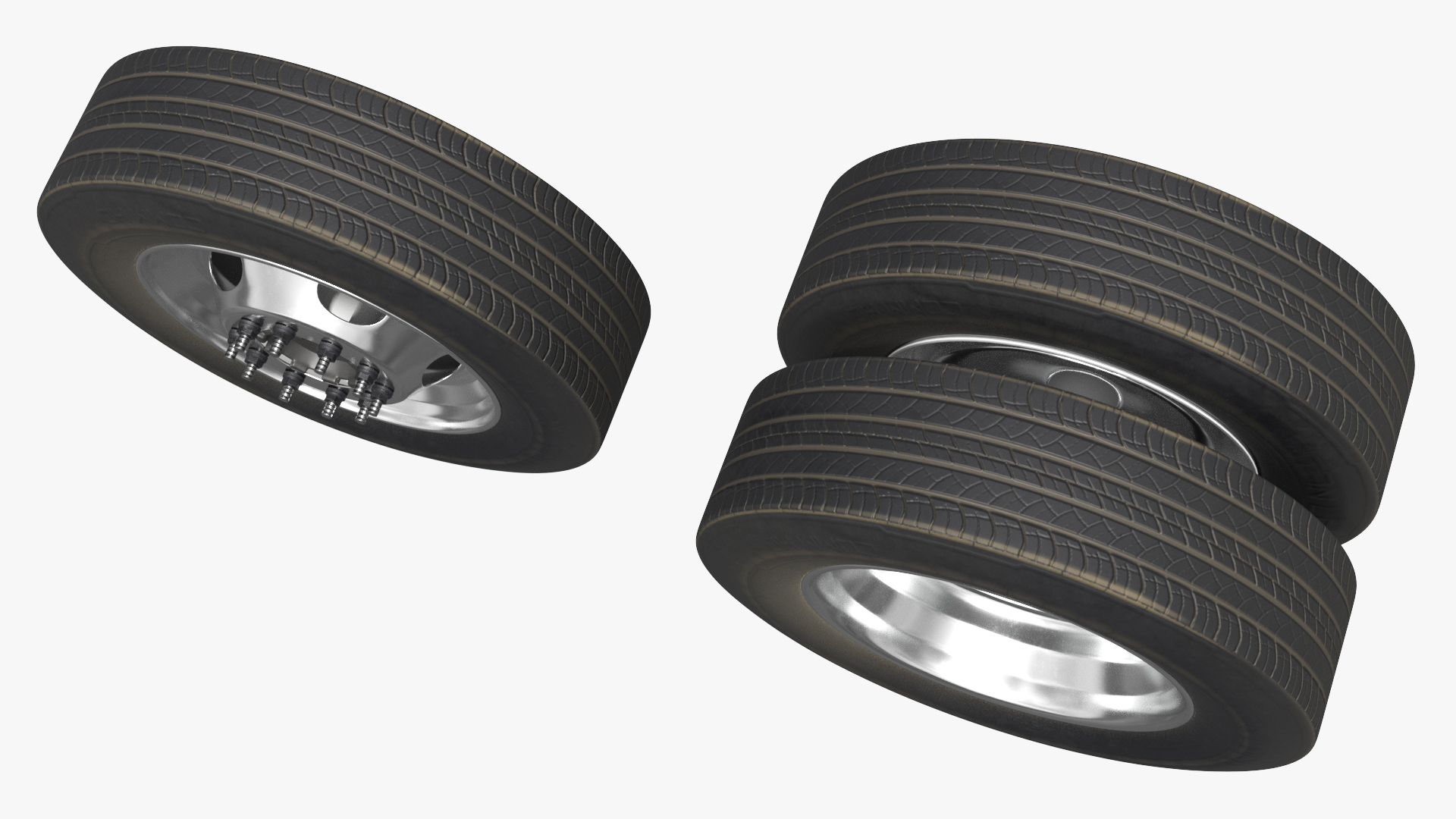 Heavy Duty Dually Wheels with Tire Assembly - view 5