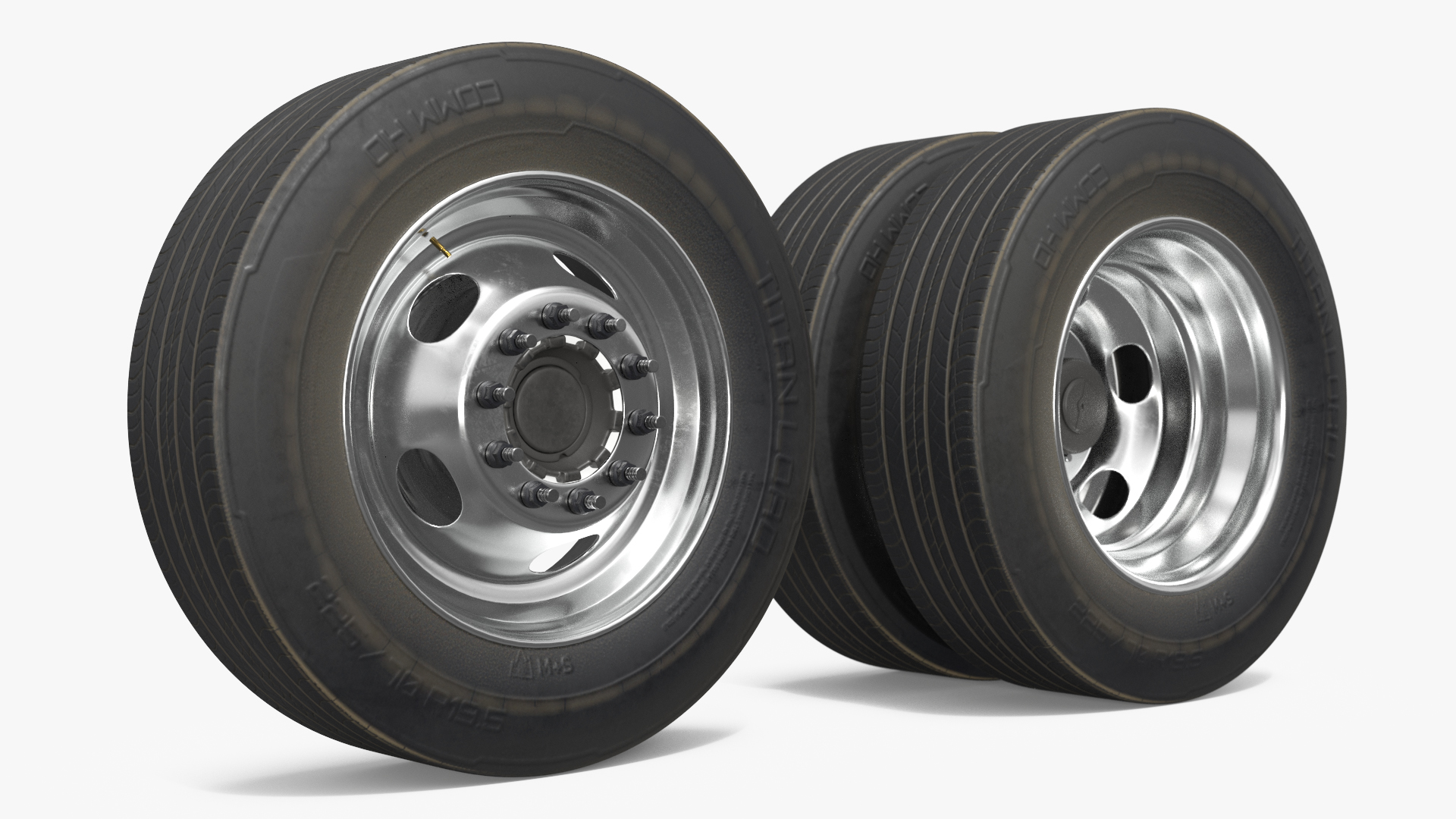 Heavy Duty Dually Wheels with Tire Assembly - view 4