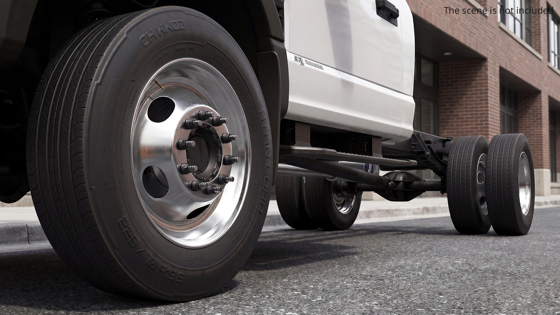 Heavy Duty Dually Wheels with Tire Assembly - view 2