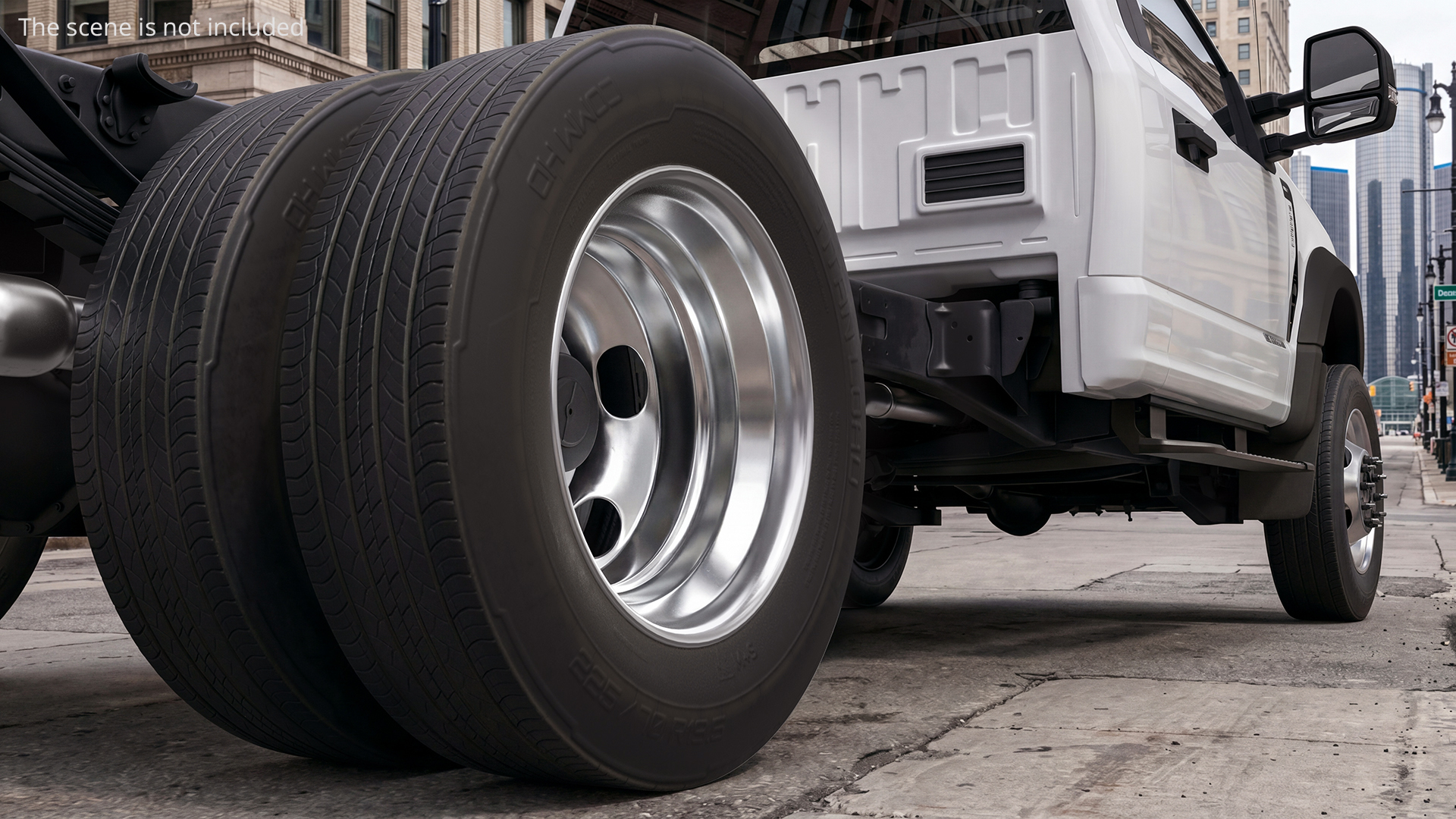 Heavy Duty Dually Wheels with Tire Assembly - view 3