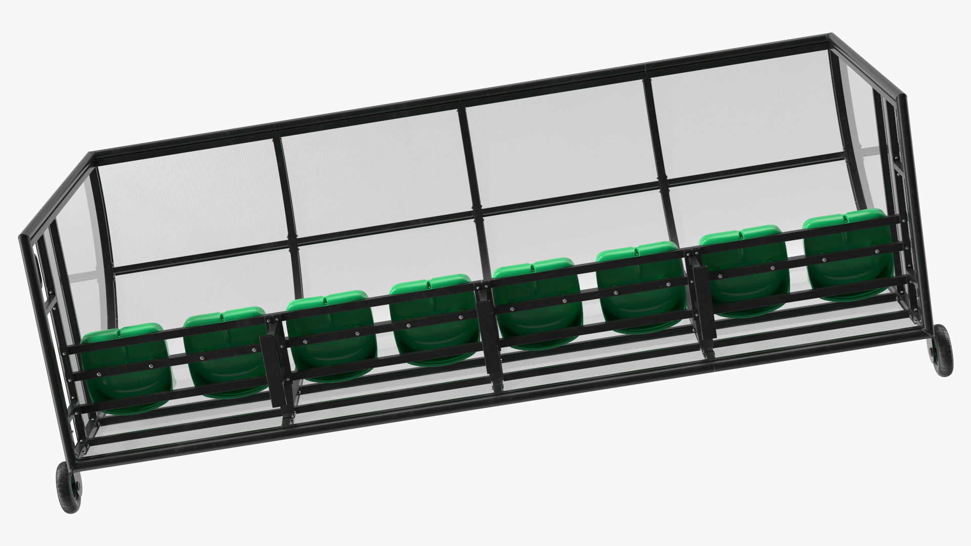 Portable Football Substitute Bench 3D model