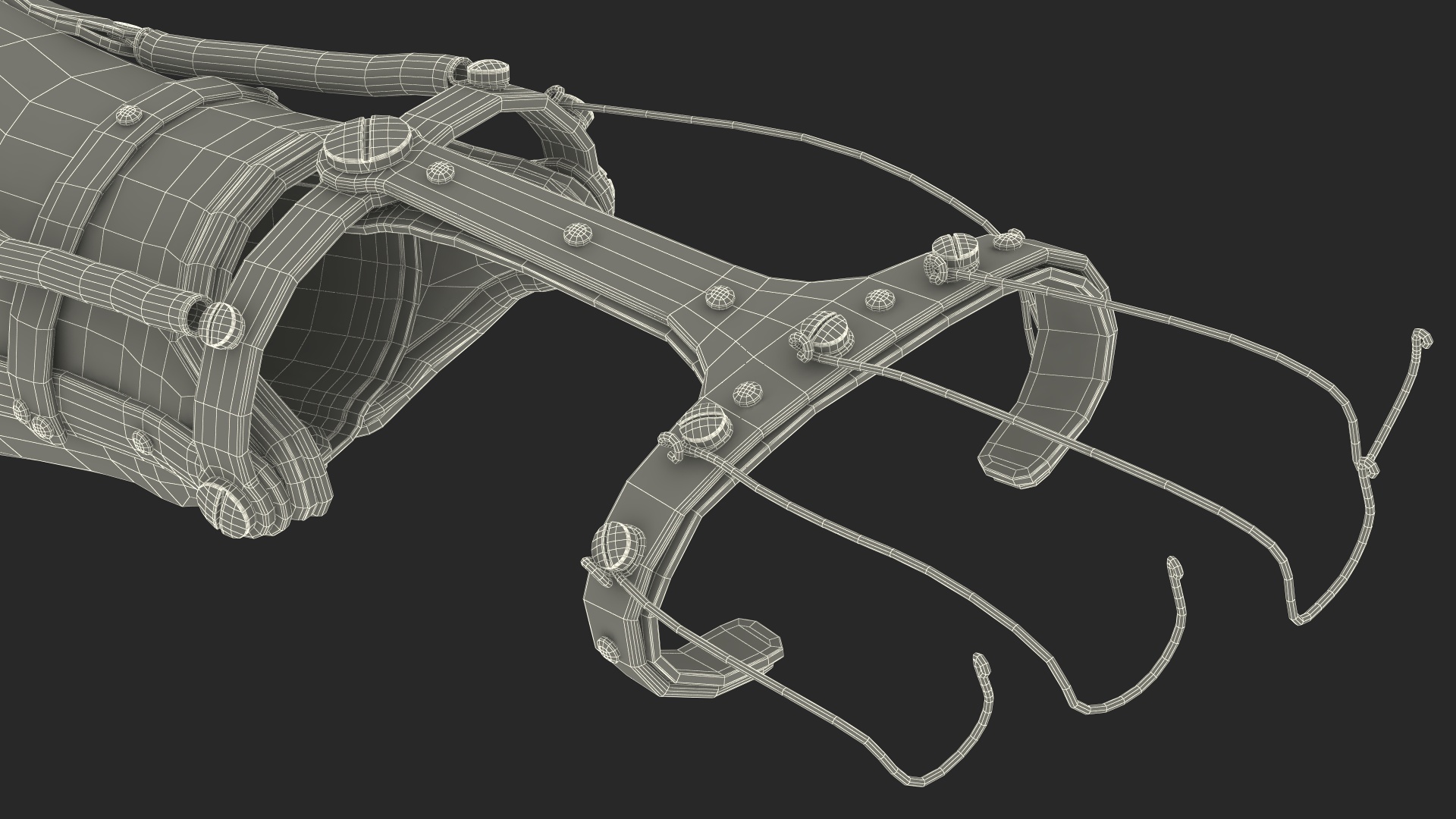 3D model Antique Orthopedic Hand Splint