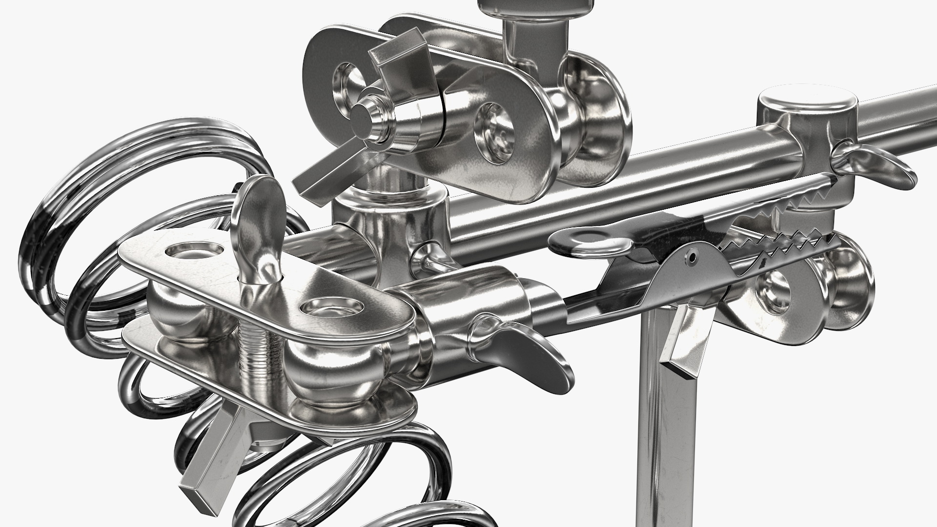 3D model Helping Hands with Magnifier and Soldering Iron Stand Rigged